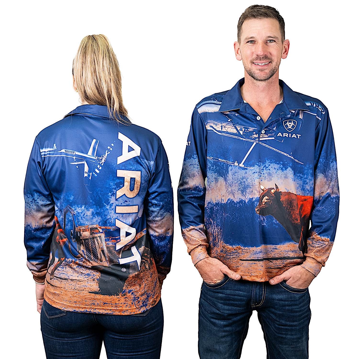 Ariat Adult Fishing Shirt - Bullcatcher - Image 2