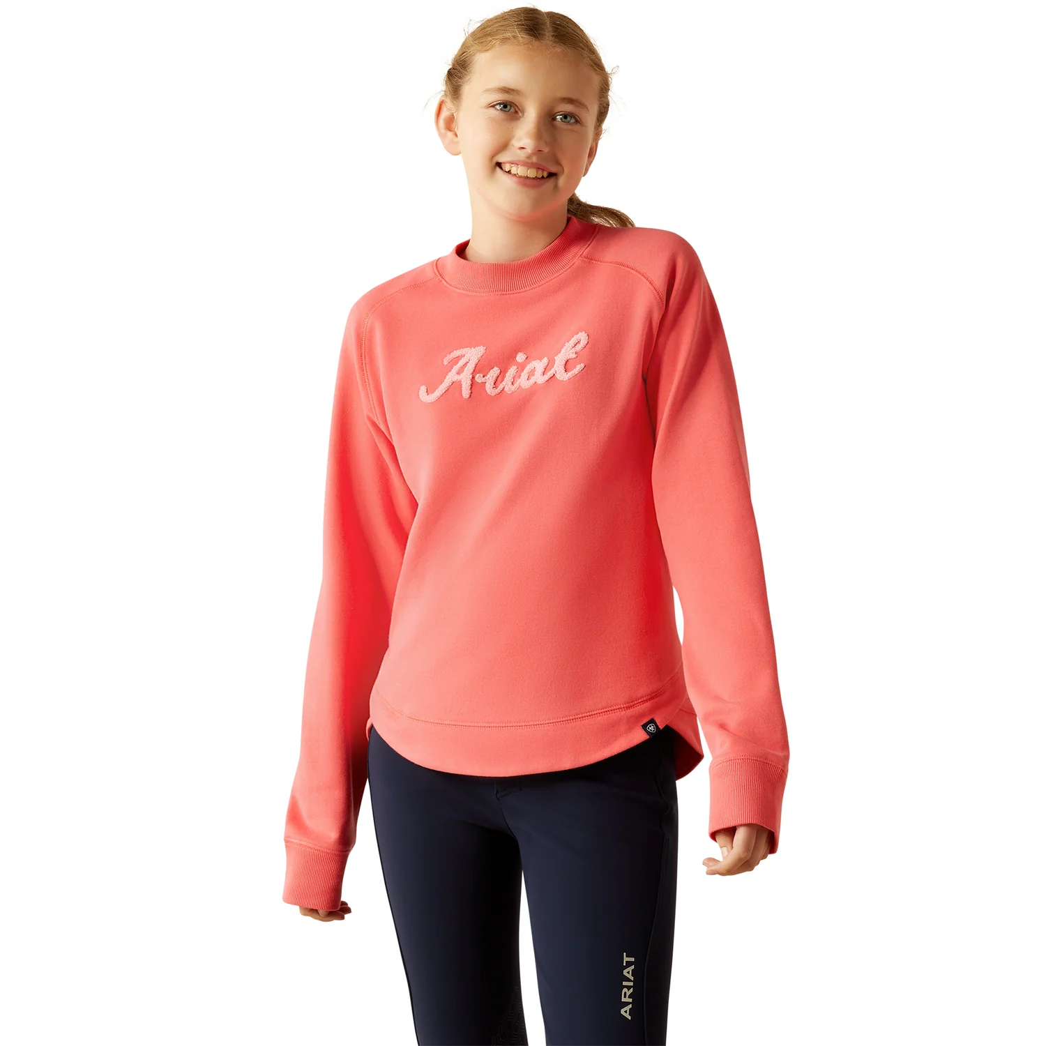 Ariat Girl's Benicia Sweatshirt - Coral Paradise
