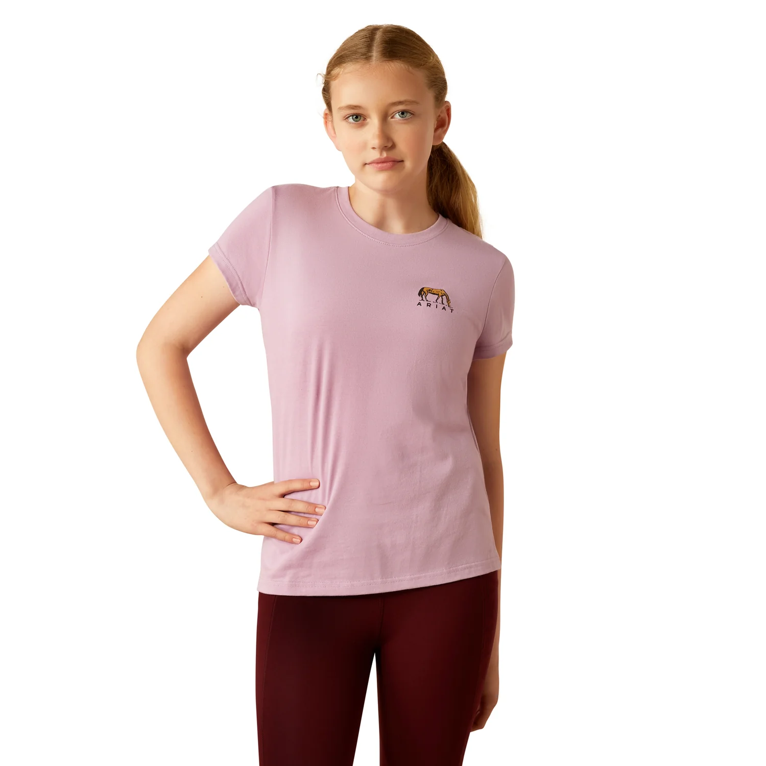 Ariat Girl's Meadow Pony T-Shirt - Lavender Mist
