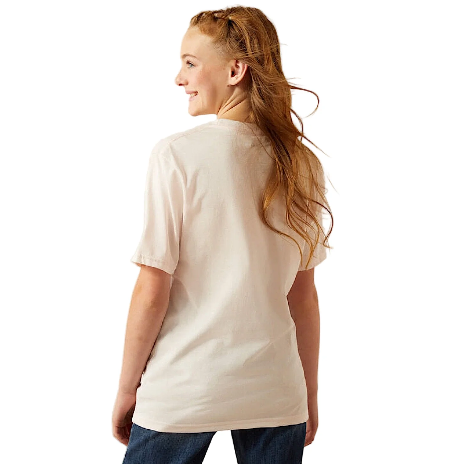 Ariat Girl's Wild West Rodeo T-Shirt - Pink Tint - Image 2