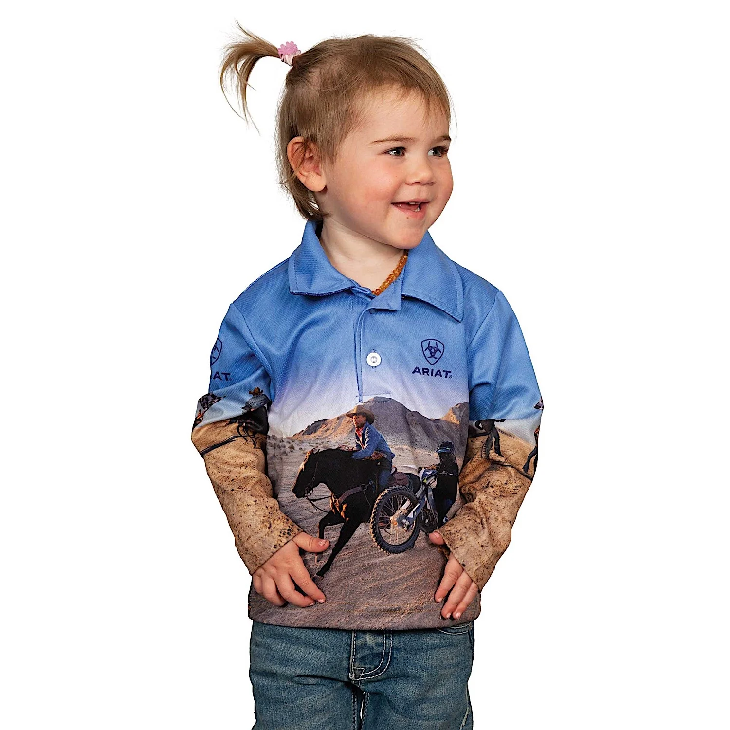 Ariat Kid's Fishing Shirt - Lets Ride