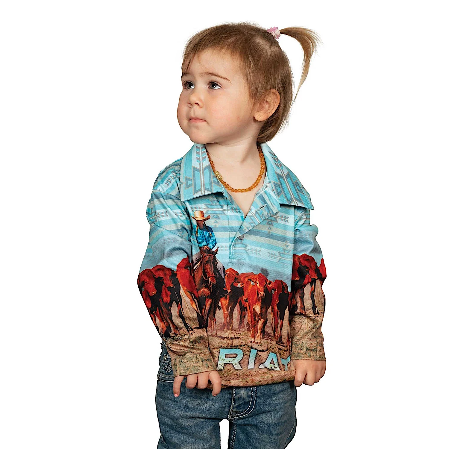 Ariat Kid's Fishing Shirt - Little Cowgirls