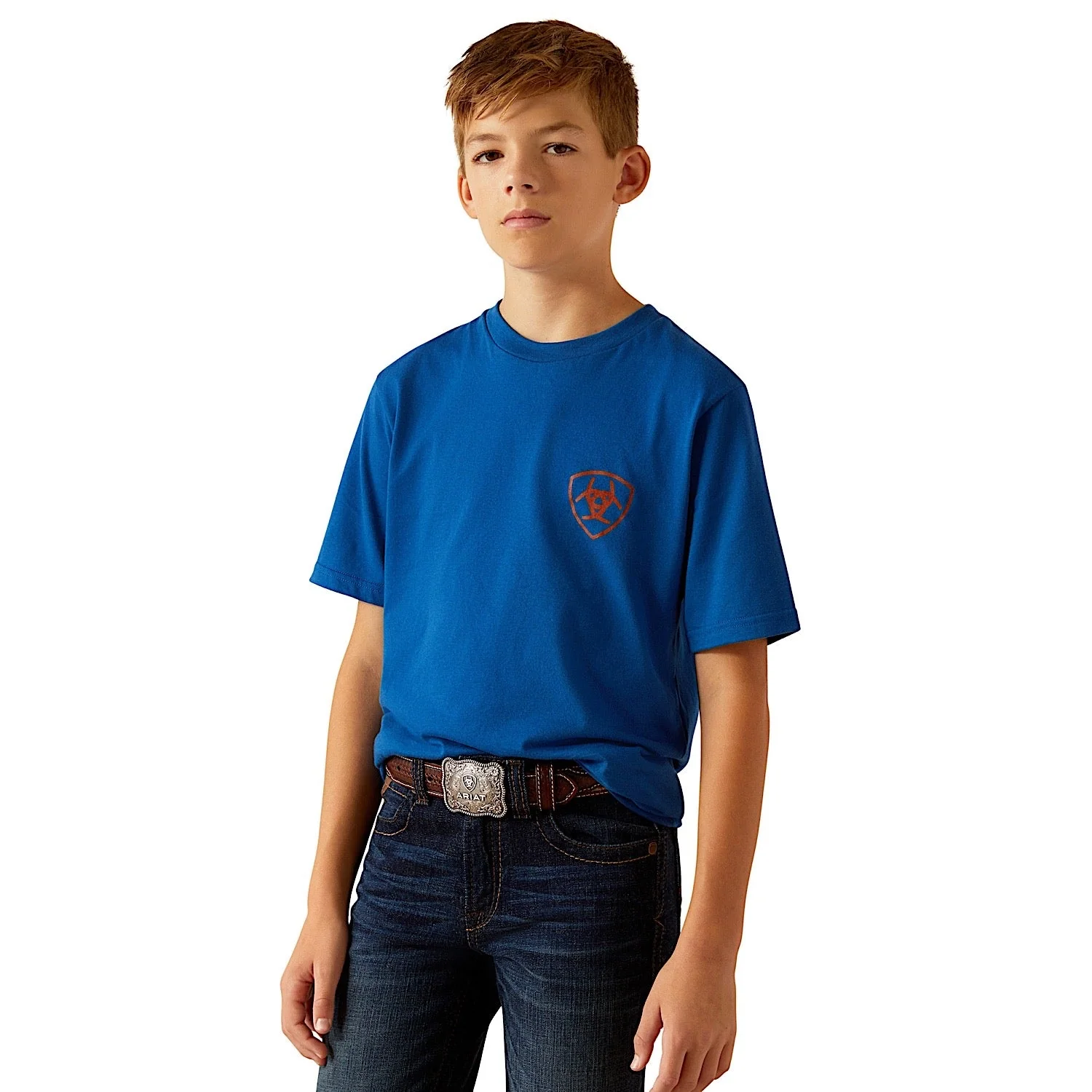 Ariat Kid's Horizon Oasis T-Shirt - Royal Blue - Image 2