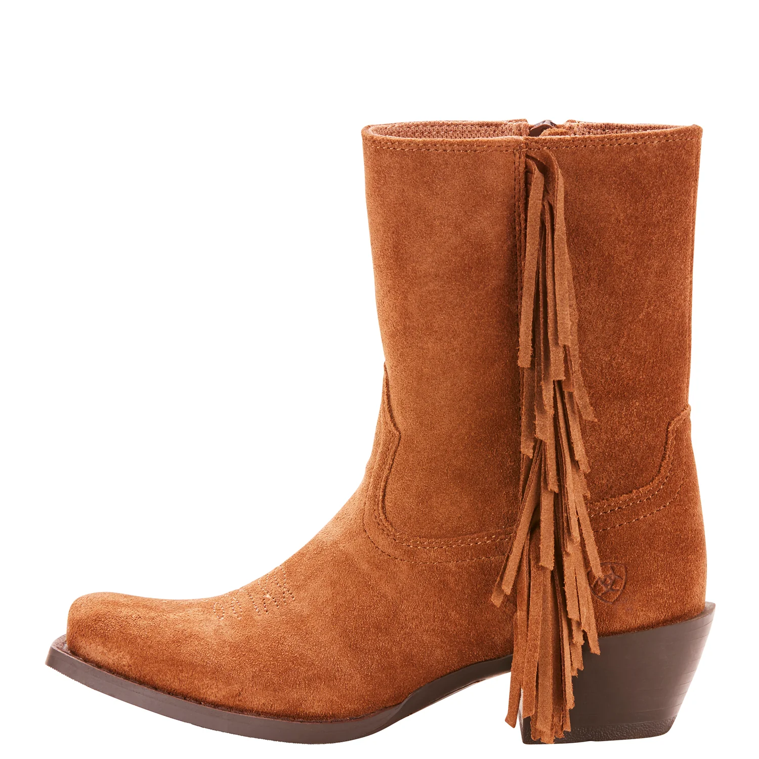 Ariat Kids Leyton Boot - Powder Brown Suede - Image 3