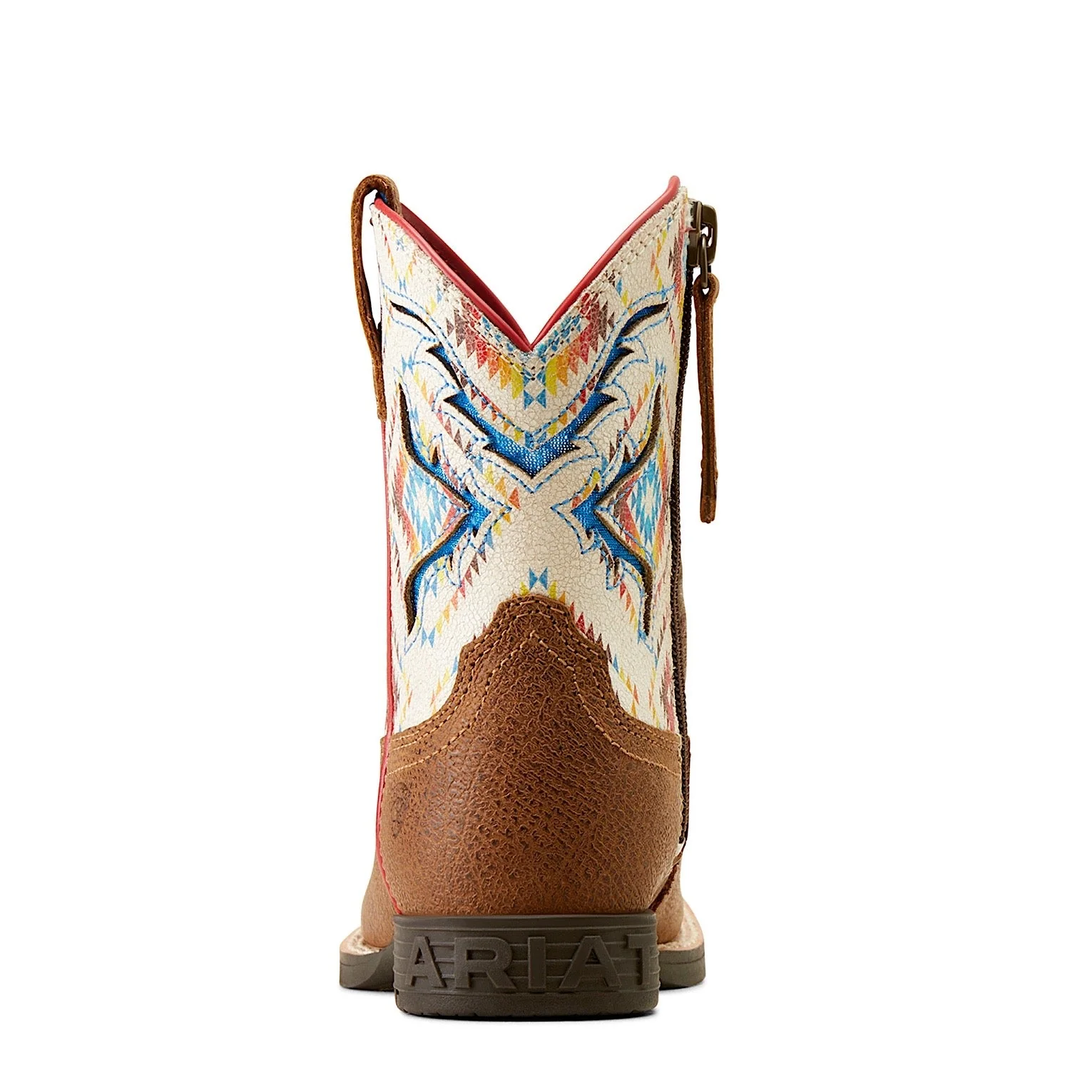 Ariat Kids San Angelo VentTEK Boot Toasty Tan/Bright Saddle Blanket - Image 3