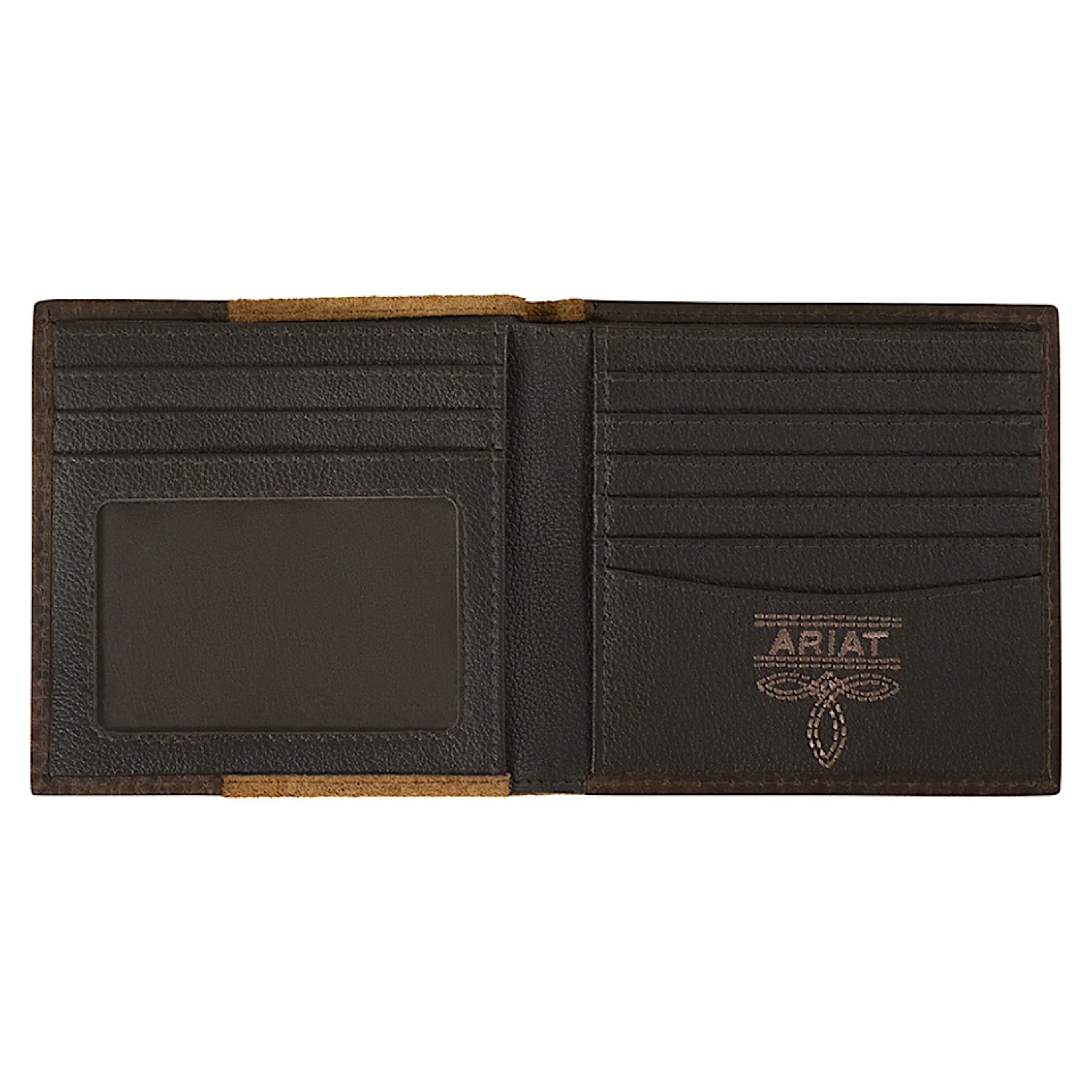 Ariat Large Bifold Wallet - Roughout Tan - Image 2