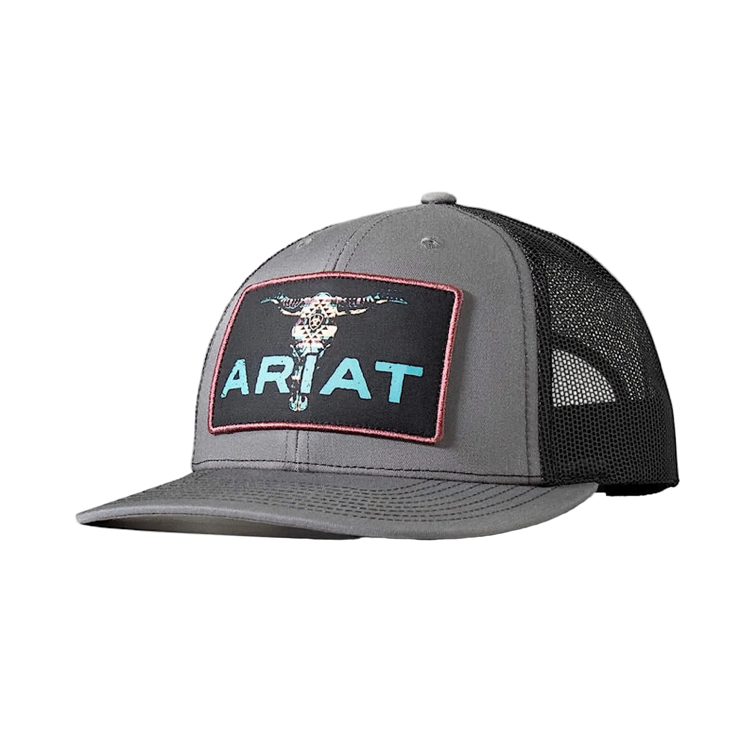 Ariat Men's Cap Bull Skull Patch - Chilli