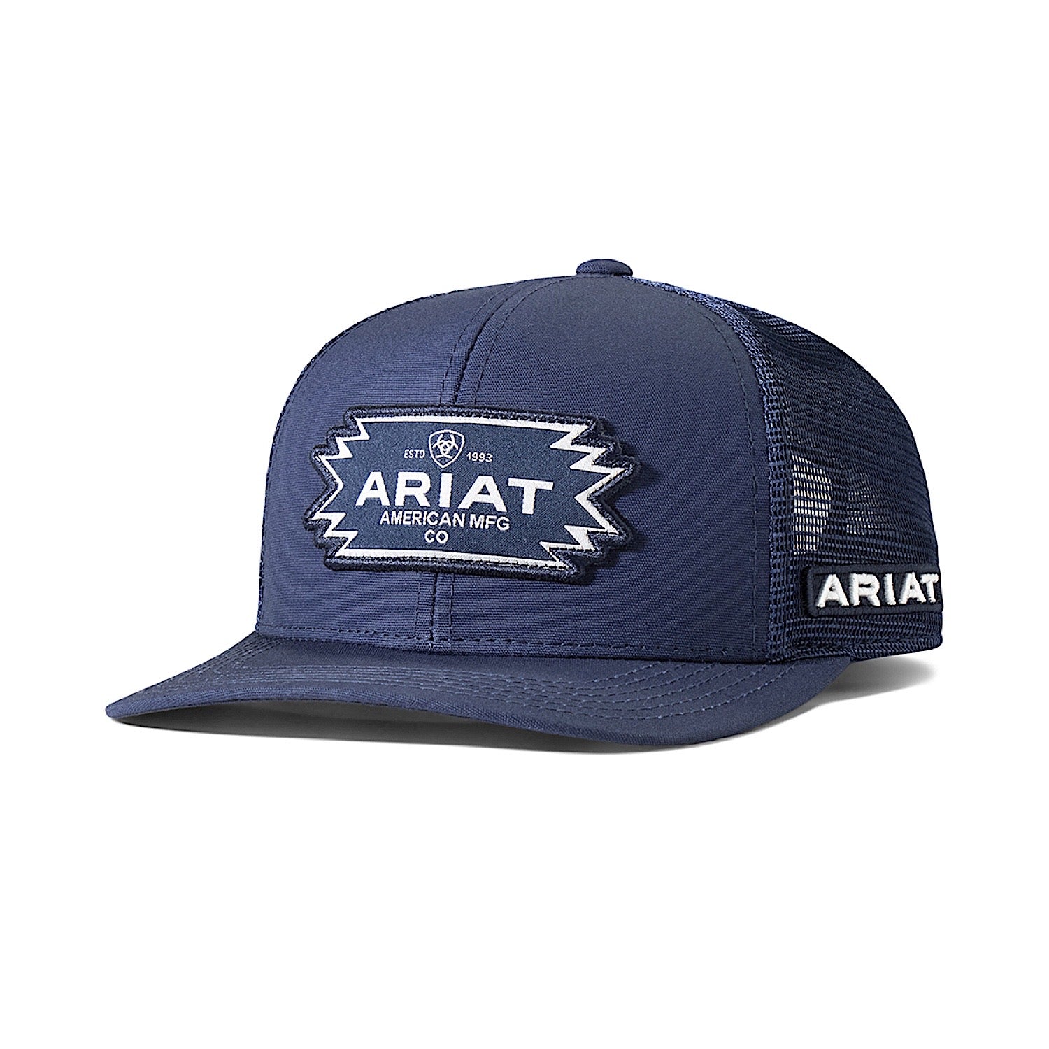 Ariat Men's Cap Southwest Patch Mesh Snap Back - Navy
