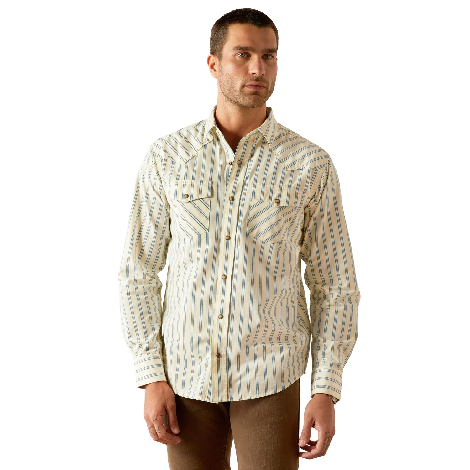 Ariat Men's Hanford Retro Fit Shirt - Cream