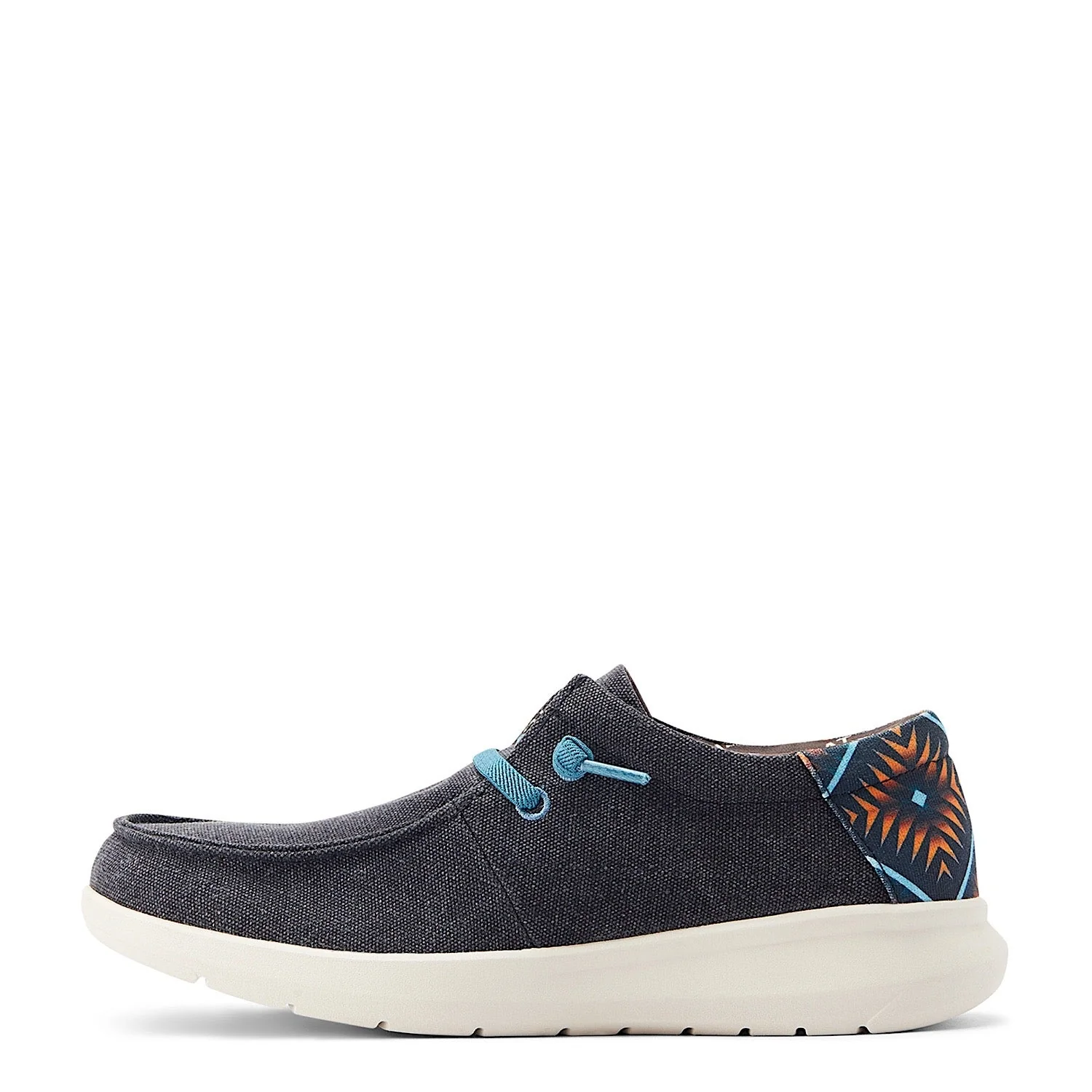 Ariat Mens Hilo Stretch Lace Charcoal Blue/Blue Aztec - Image 2