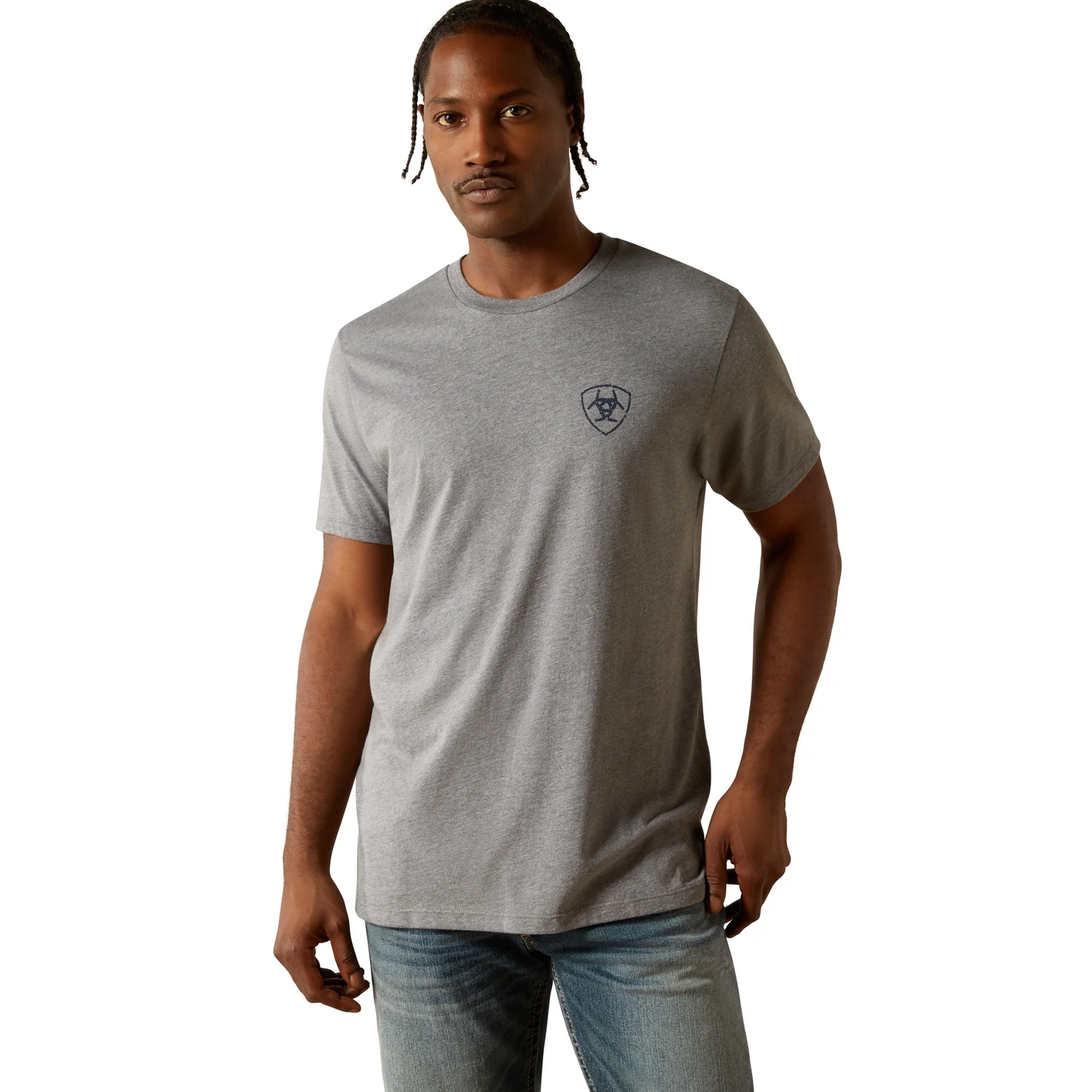 Ariat Men's Iron Ranch Arch Tee - Graphite Heather