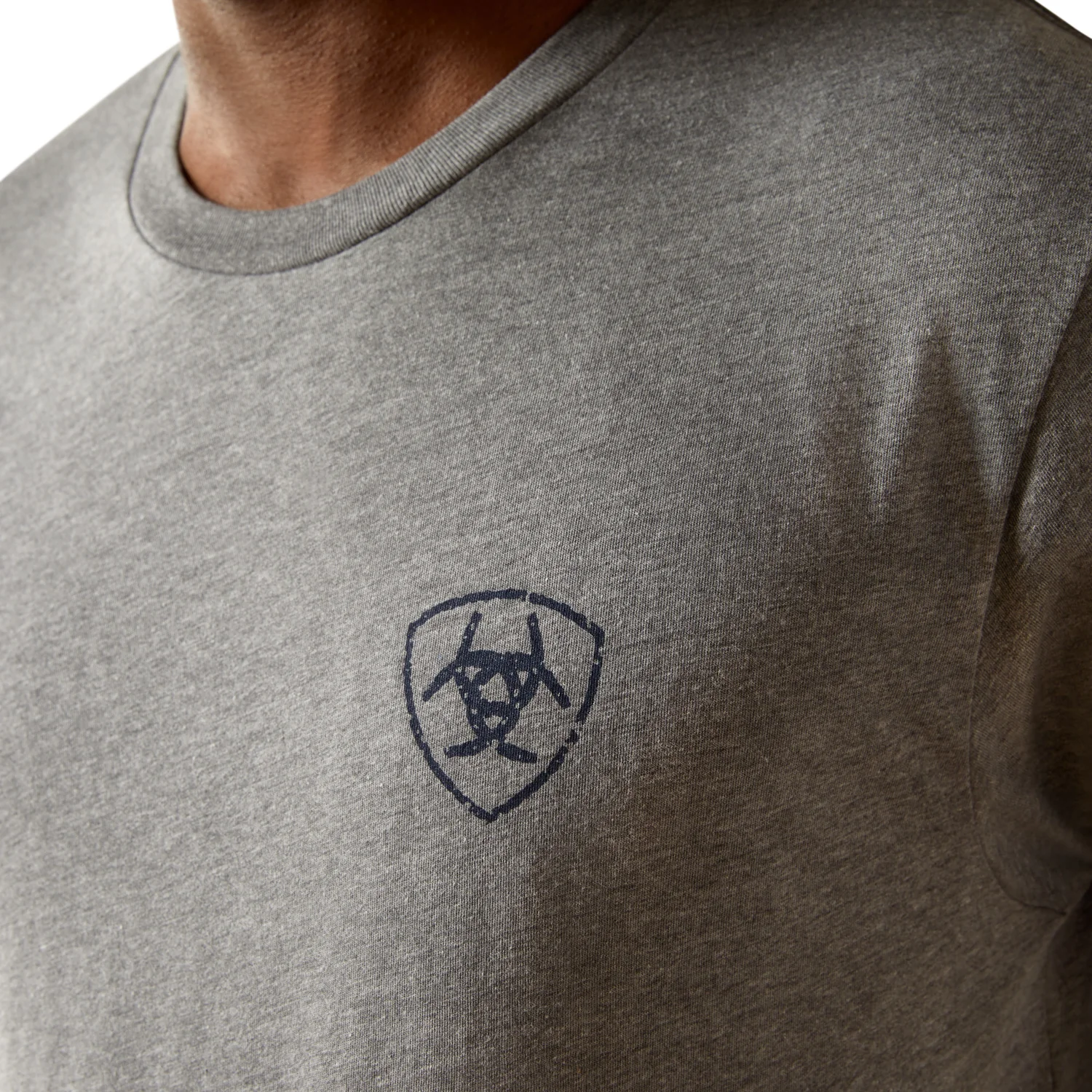 Ariat Men's Iron Ranch Arch Tee - Graphite Heather - Image 4