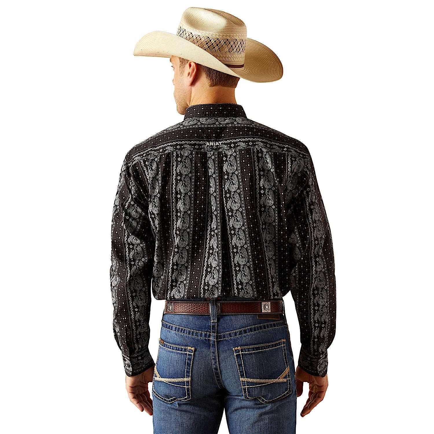 Ariat Men's Jared Classic Fit Shirt - Black - Image 2