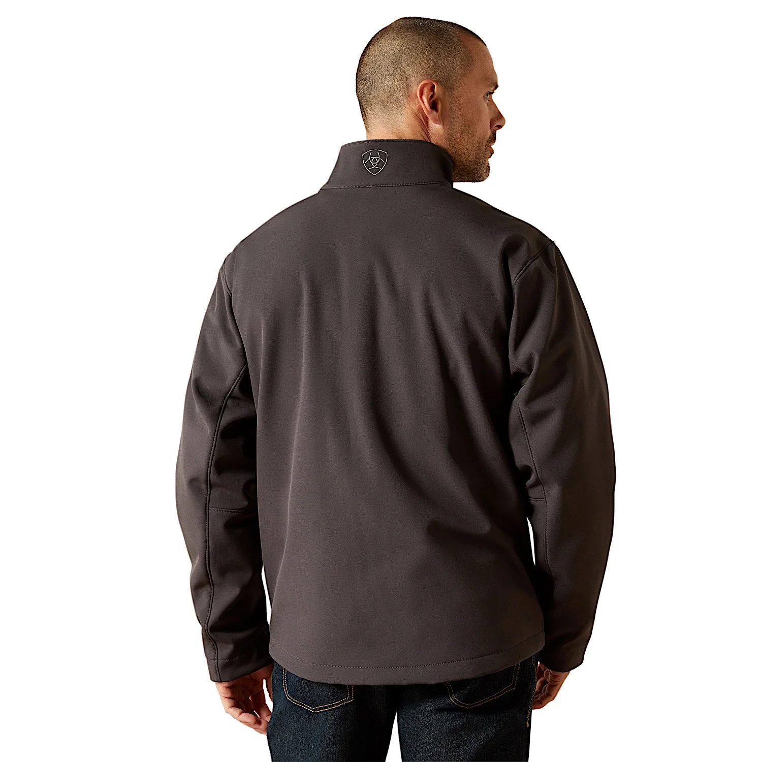 Ariat Men's Logo Softshell Jacket - Phantom - Image 2