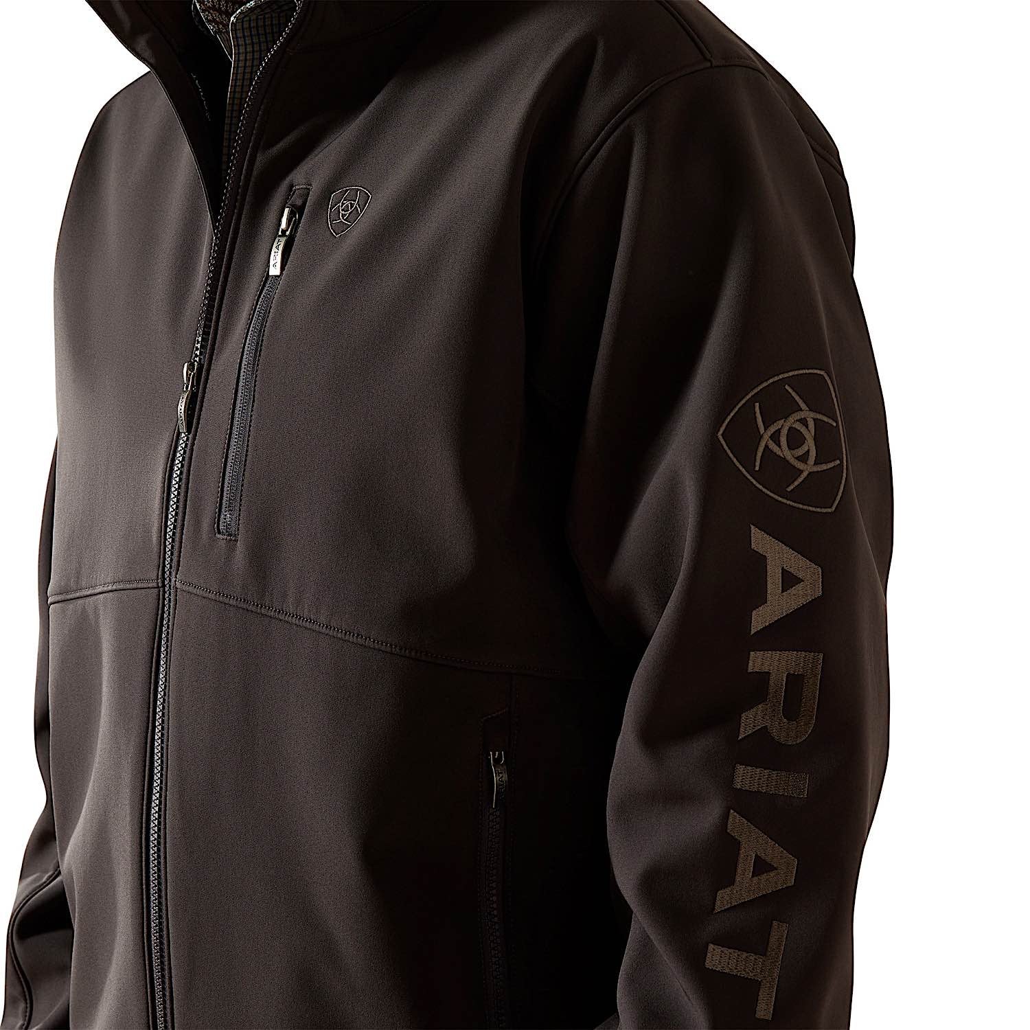 Ariat Men's Logo Softshell Jacket - Phantom - Image 4