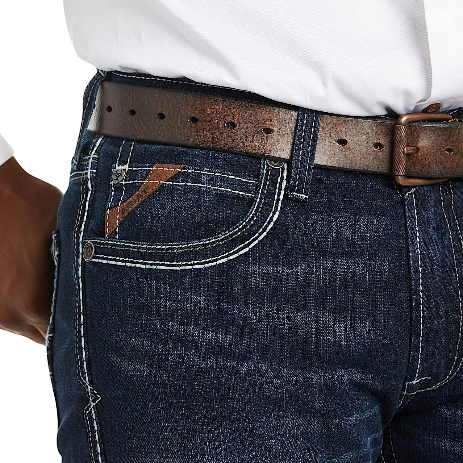 Ariat Men's M5 Slim Stretch Coltrane Stackable Straight Leg Jean - Nightingale - Image 4