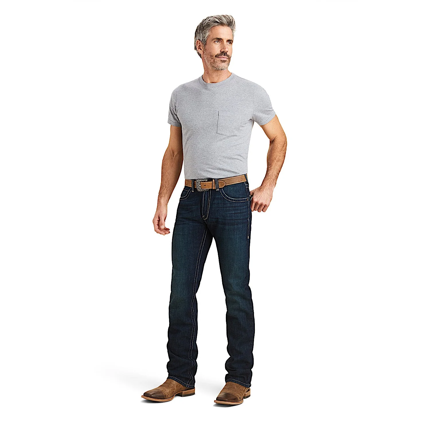 Ariat Men's M5 Straight Leg Jean - Winfield Roadhouse - Image 6