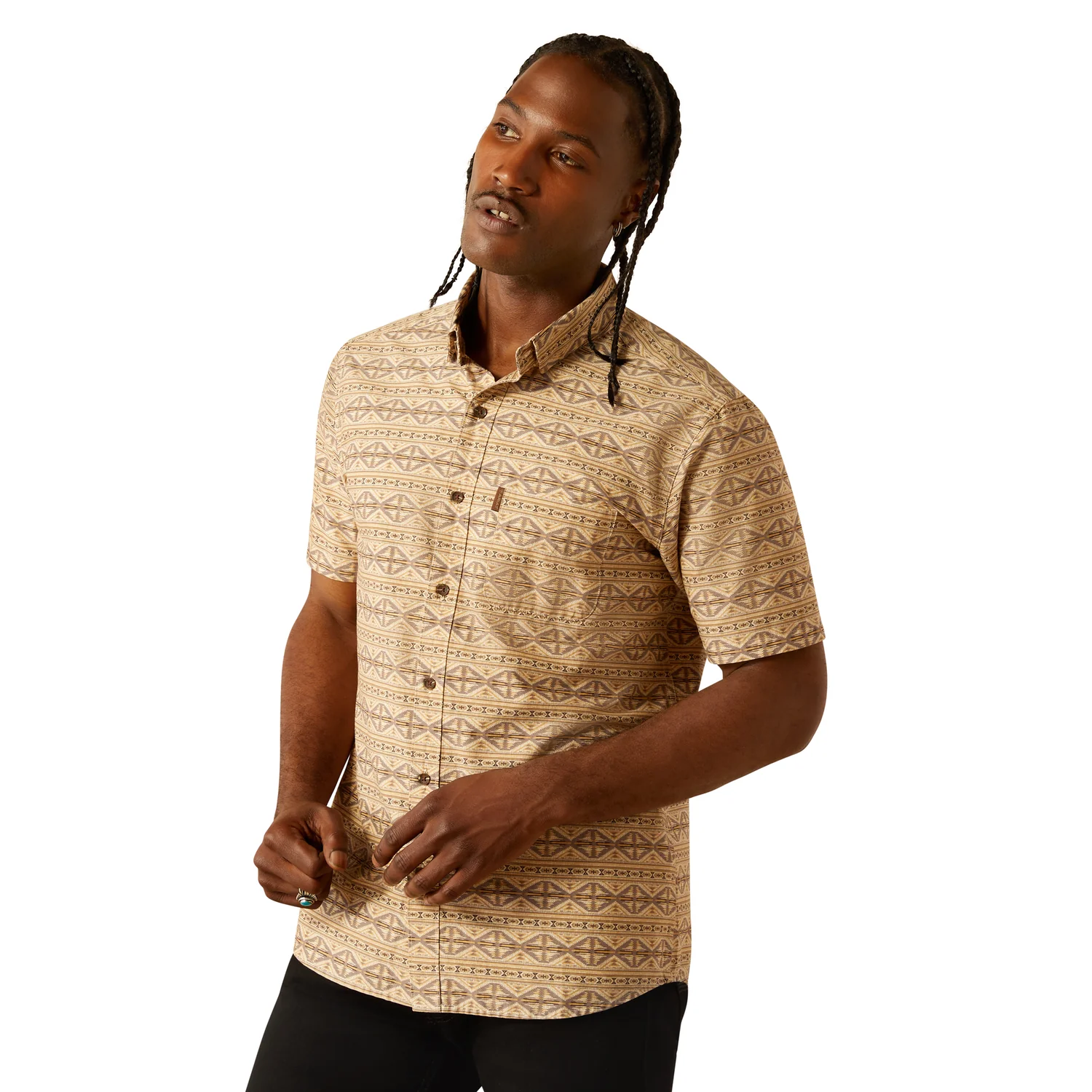 Ariat Men's Merritt Modern Fit Shirt - Beige