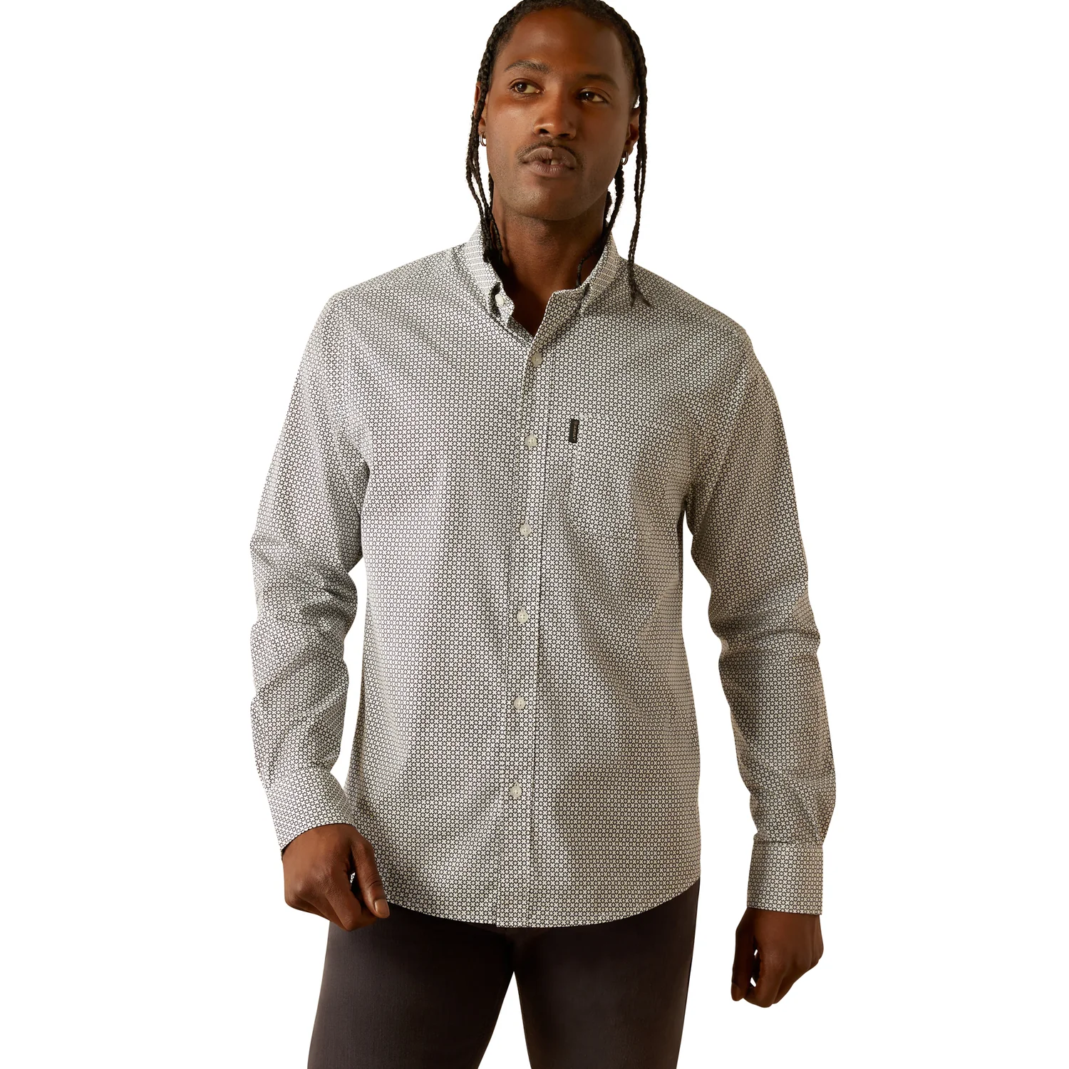 Ariat Men's Meyer Modern Fit Shirt - White
