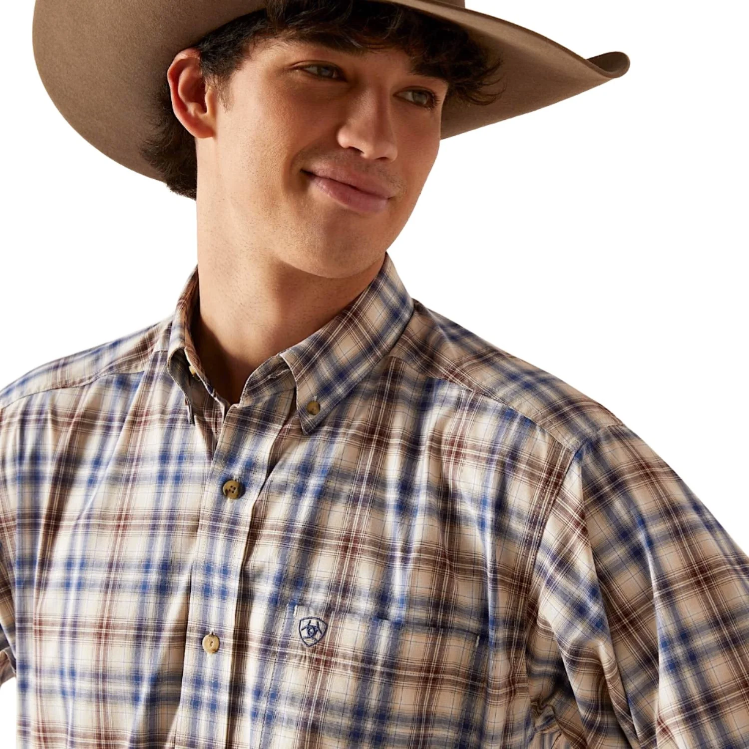 ARIAT Men's Pro Series Baylor Classic Fit Shirt - White - Image 3