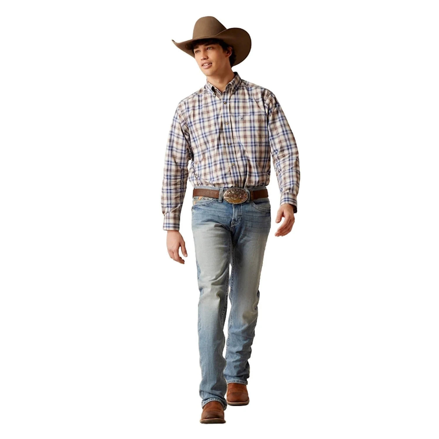 ARIAT Men's Pro Series Baylor Classic Fit Shirt - White - Image 4