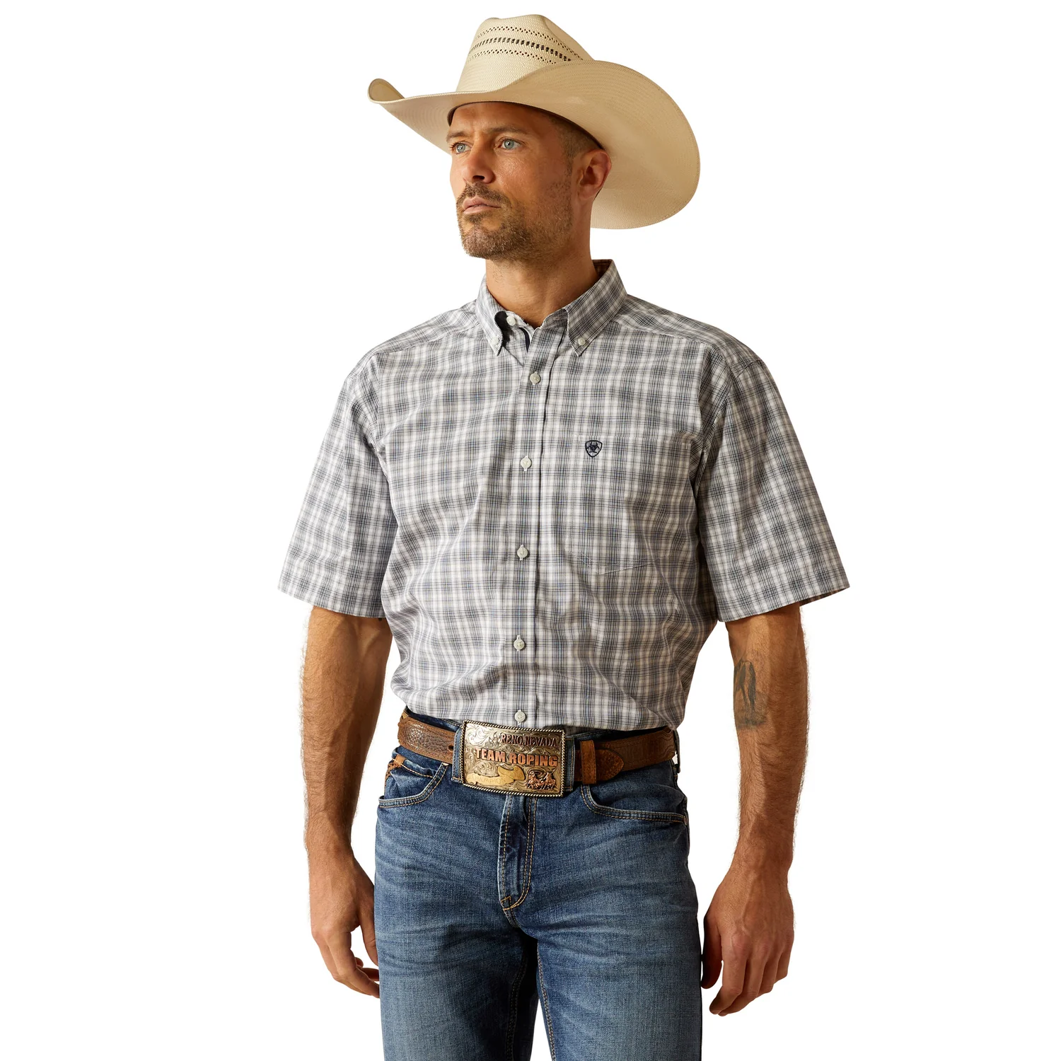 Ariat Men's Pro Series Charlie Classic Fit Shirt - Navy