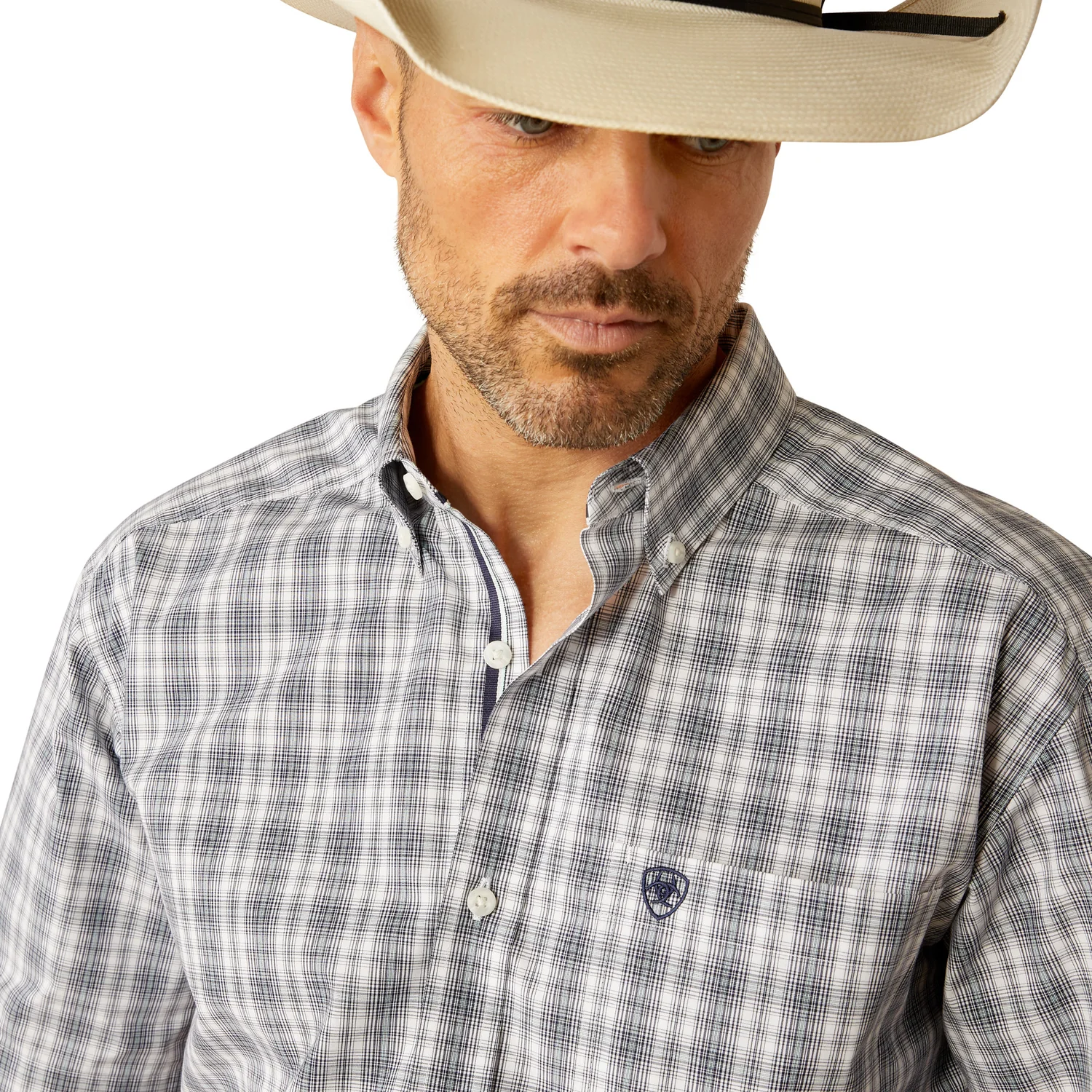 Ariat Men's Pro Series Charlie Classic Fit Shirt - Navy - Image 3