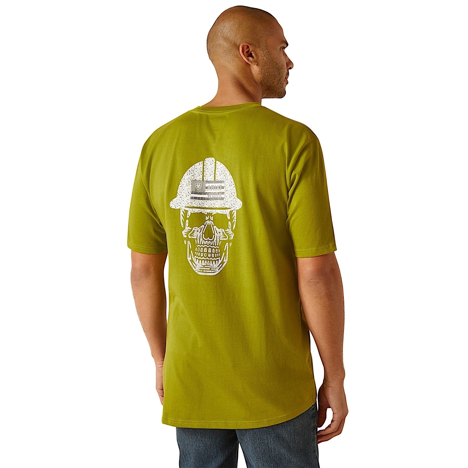 Ariat Men's Rebar Cotton Strong Roughneck Graphic T-Shirt - Going Green - Image 2