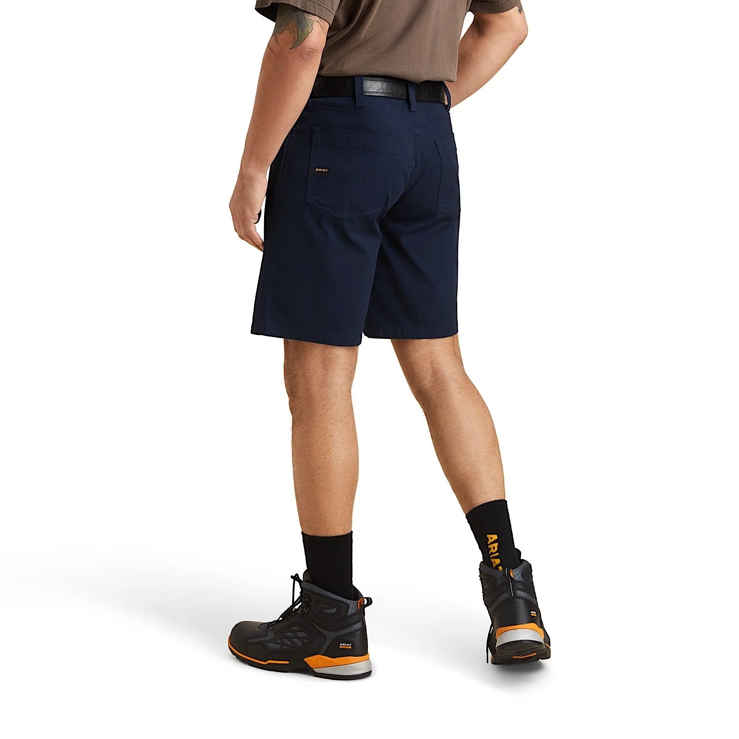 Ariat Mens Rebar DuraStretch Made Tough Short Navy - Image 2