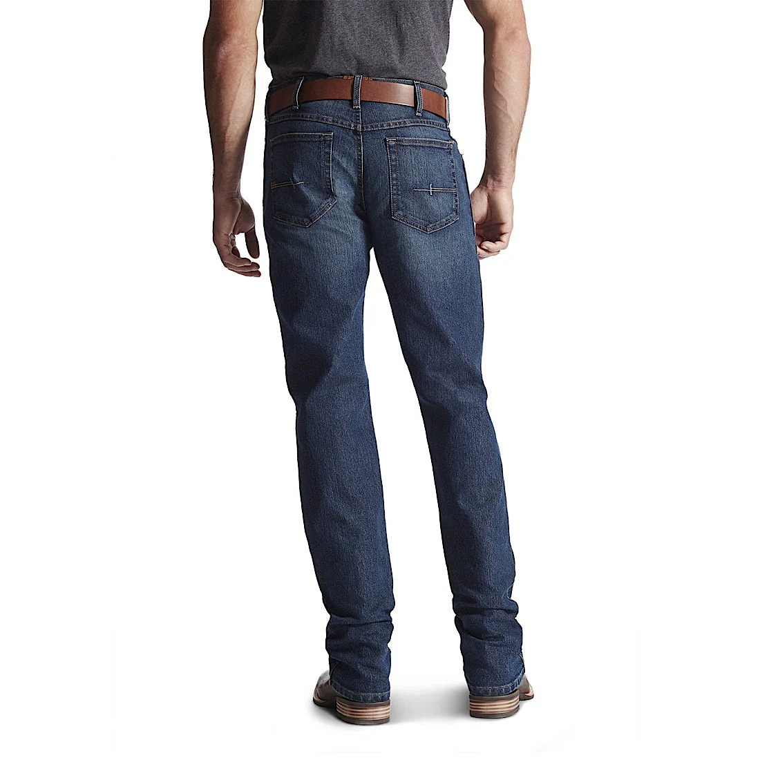 Ariat Men's Rebar M4 Durastretch Basic Low Rise Boot Cut Jean Carbine - Image 2