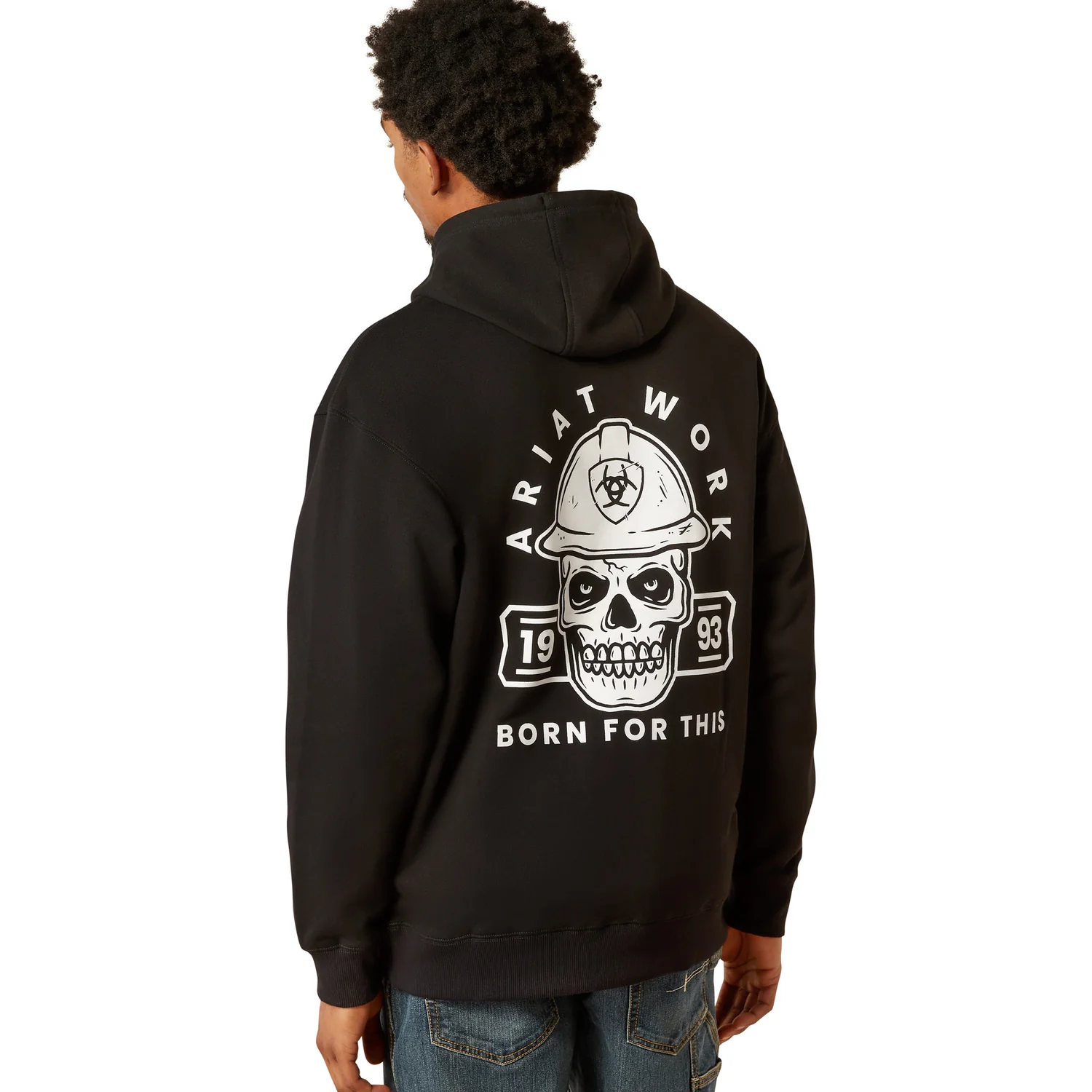 Ariat Men's Rebar Workman Hardhead Hoodie - Black - Image 2