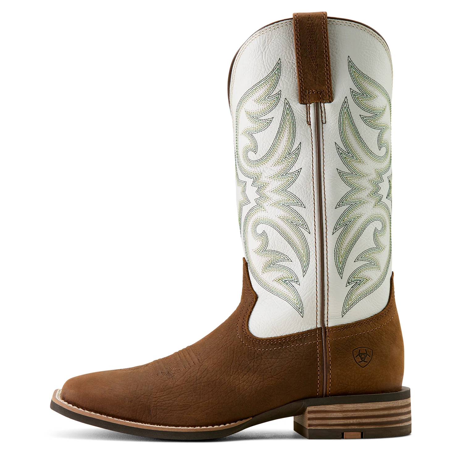 Ariat Men's Ricochet Cowboy Boot - Mustang Brown/Smokey Cream - Image 3