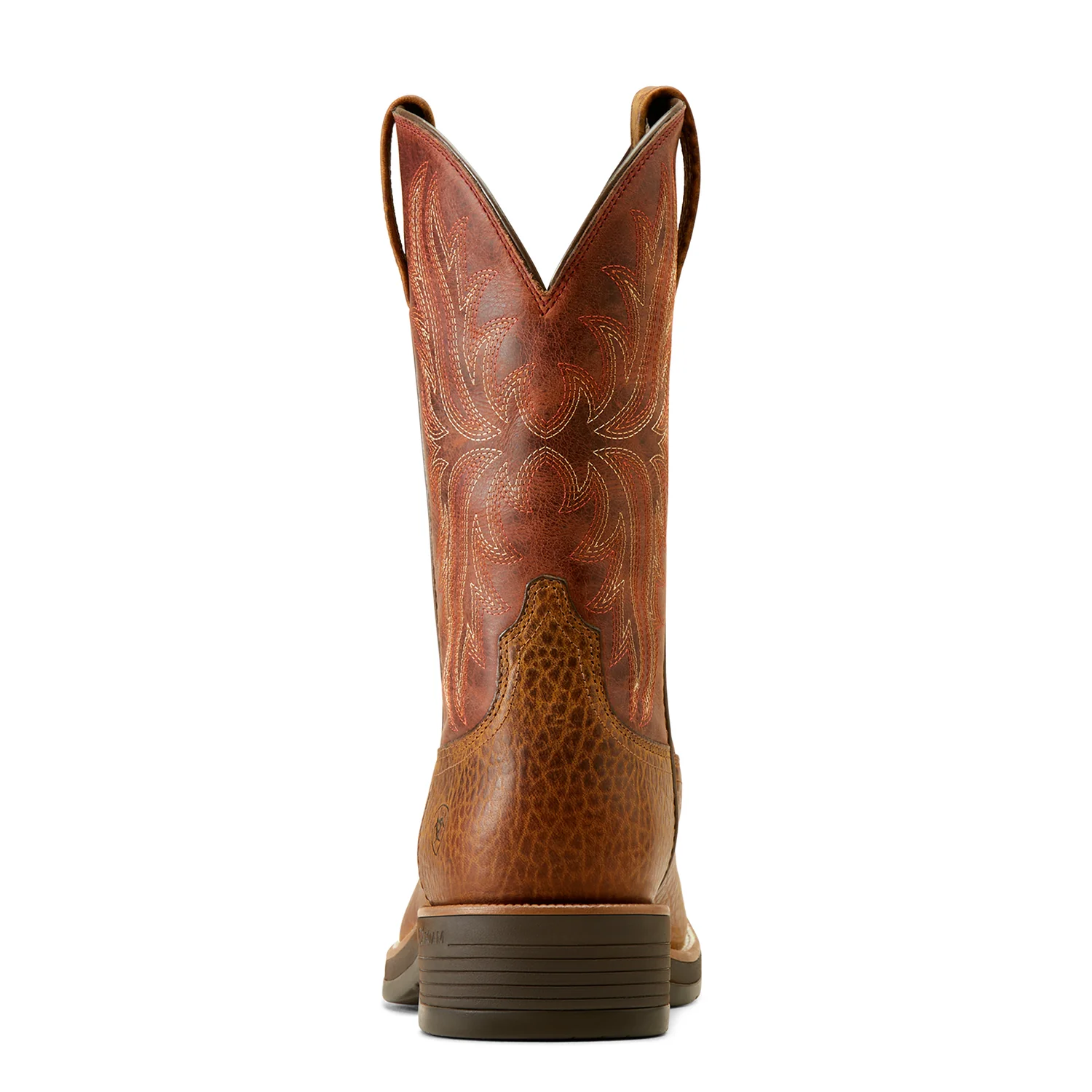 Ariat Men's Ridgeback Boot Tan Bull Emboss/Orange Rust - Image 3