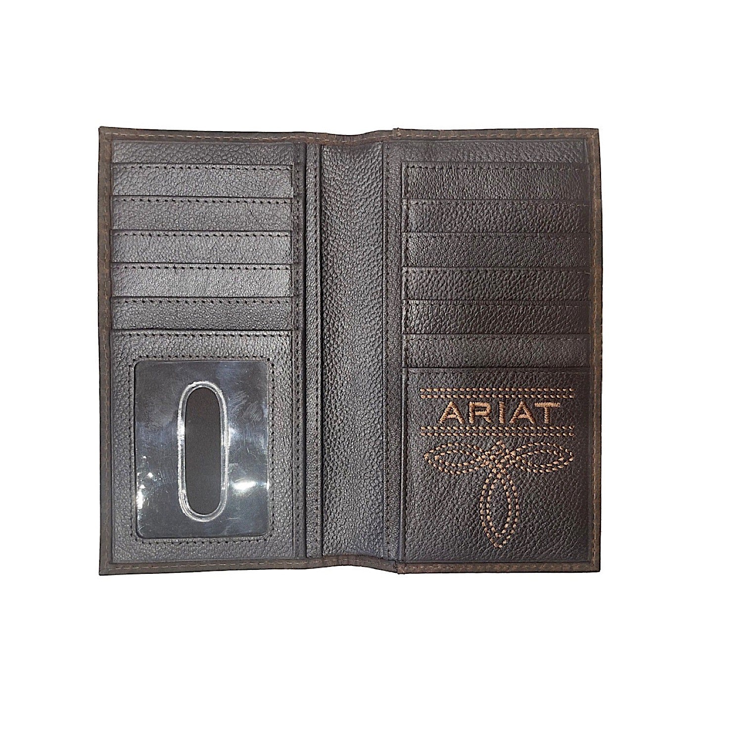 Ariat Men's Rodeo Wallet Shield Logo - Brown - Image 2