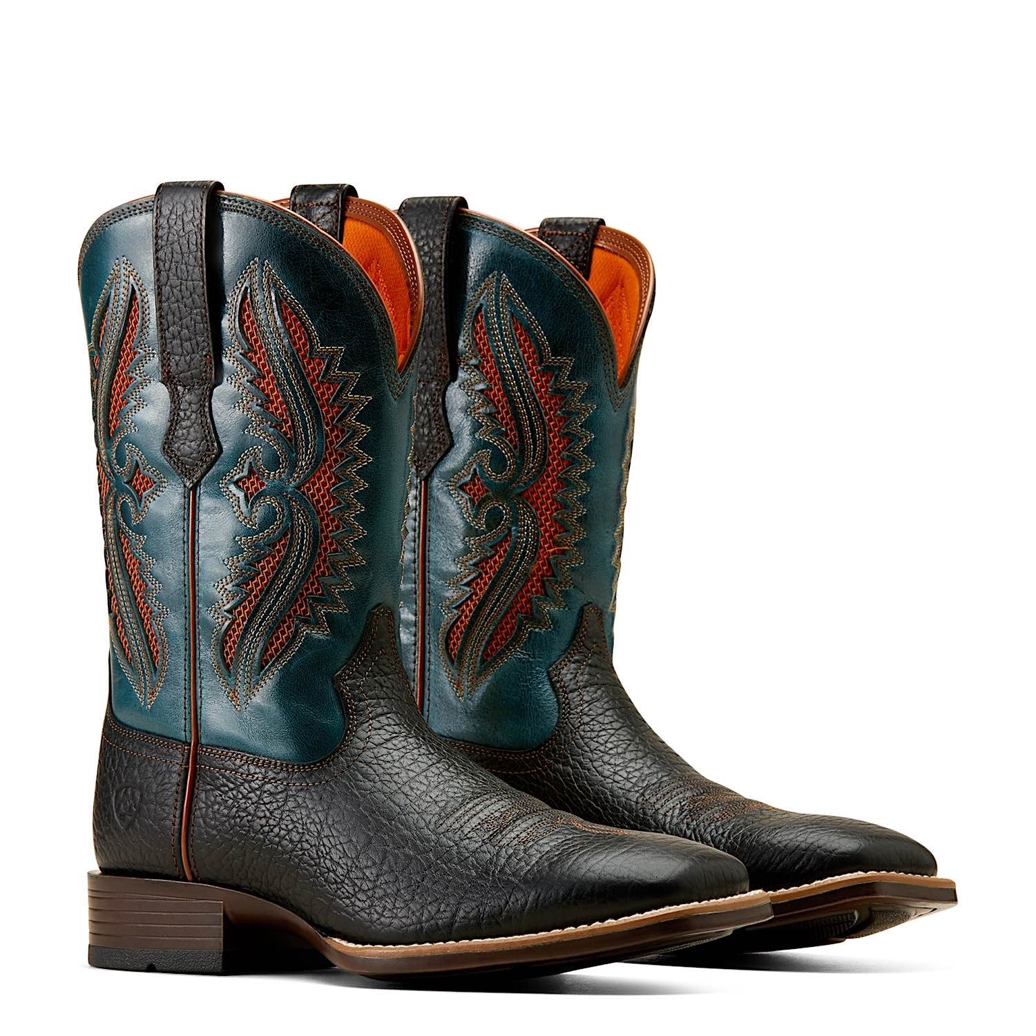 Ariat Mens Rowder VentTEK 360 Boot Black/Dark Teal - Image 2