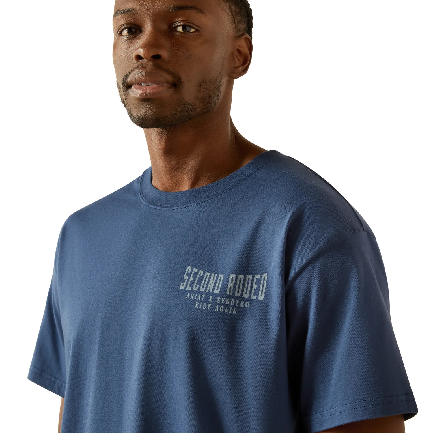 Ariat Men's Sendero Second Rodeo Tee - Dark Denim - Image 3