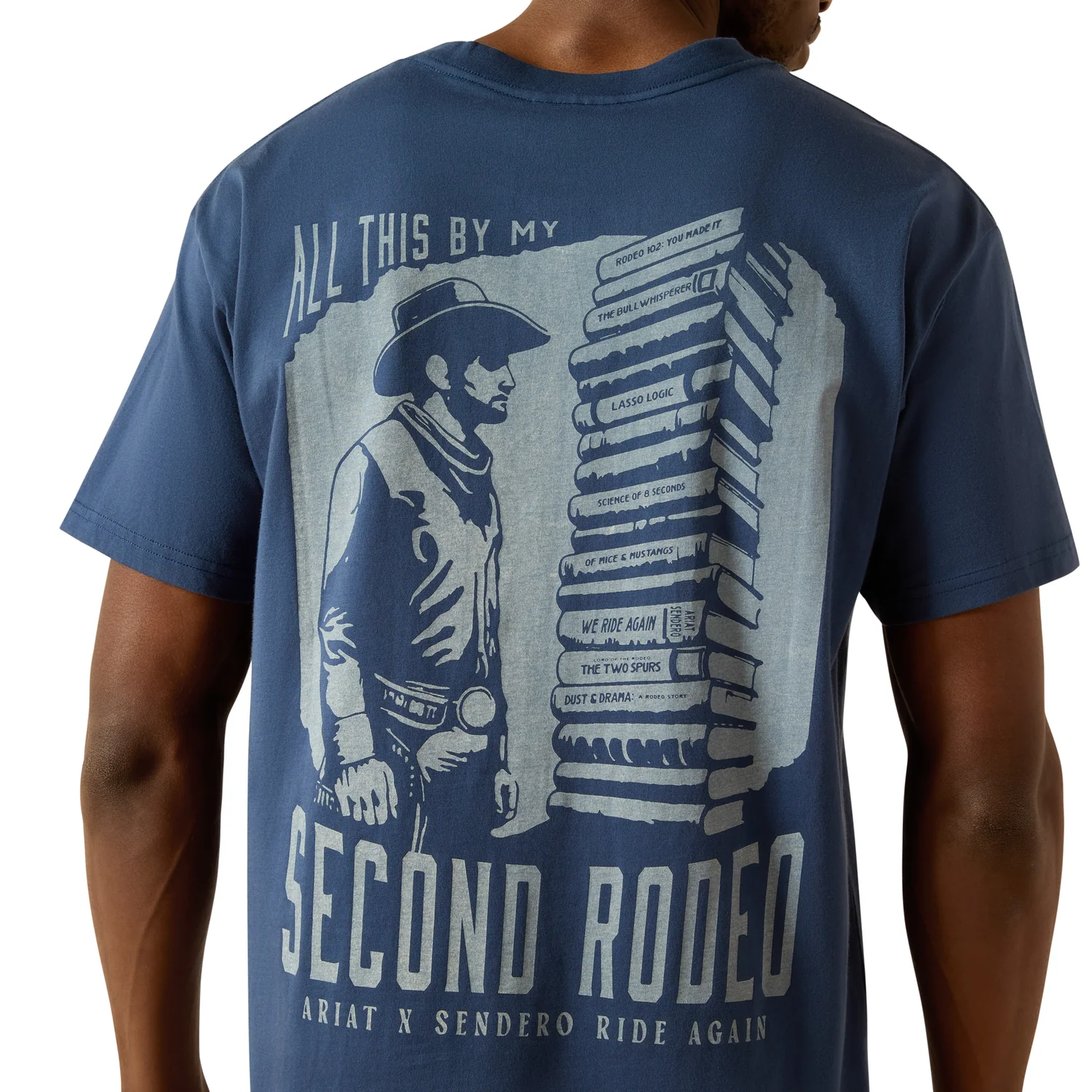 Ariat Men's Sendero Second Rodeo Tee - Dark Denim - Image 4
