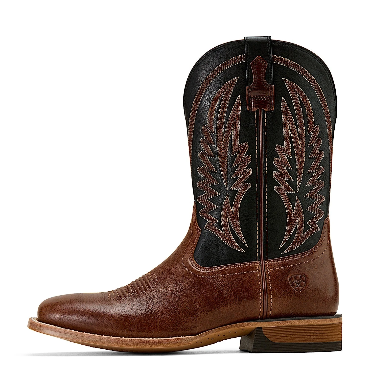 Ariat Men's Sidewinder Western Boot - Gingersnap/Supple Black - Image 2