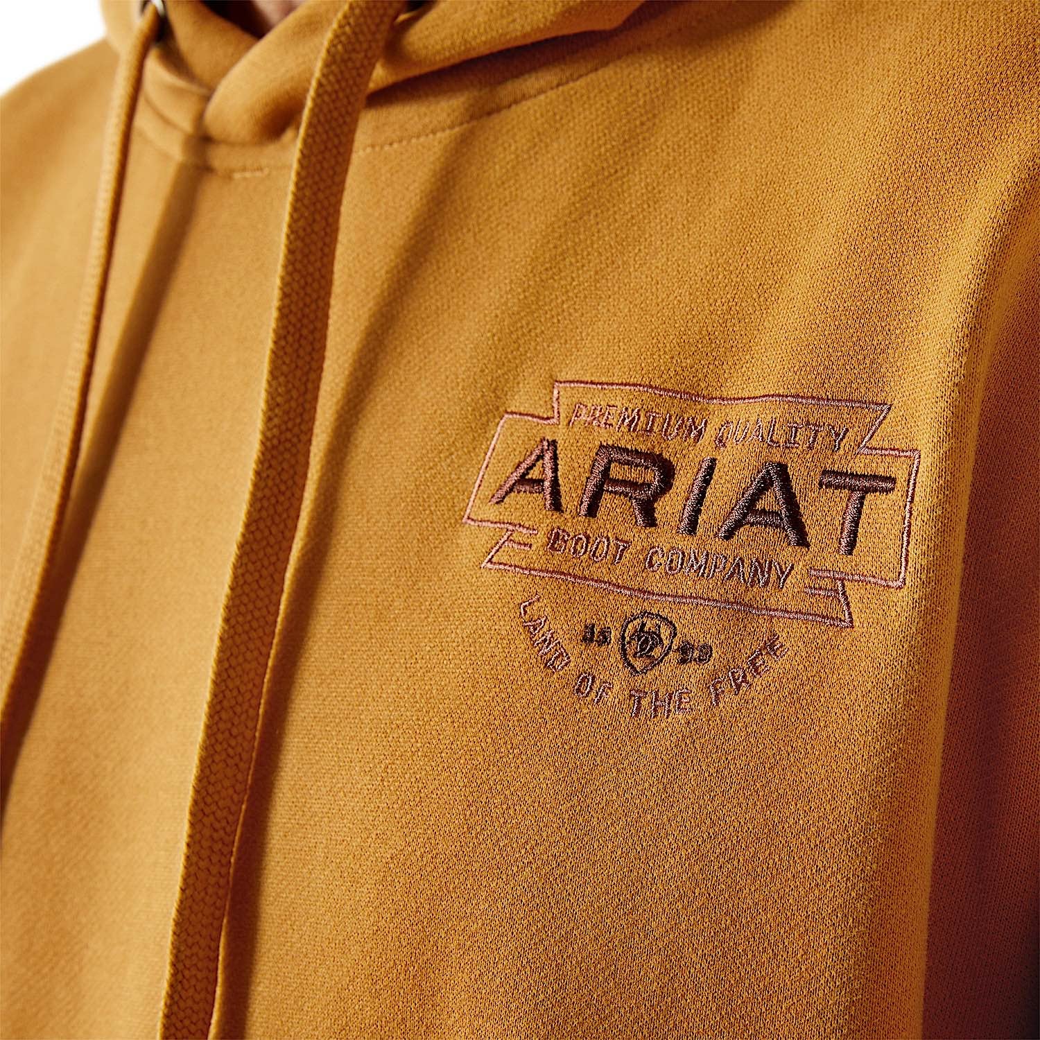 Ariat Men's Southwest Simple Buckle Hoodie - Bone Brown - Image 4