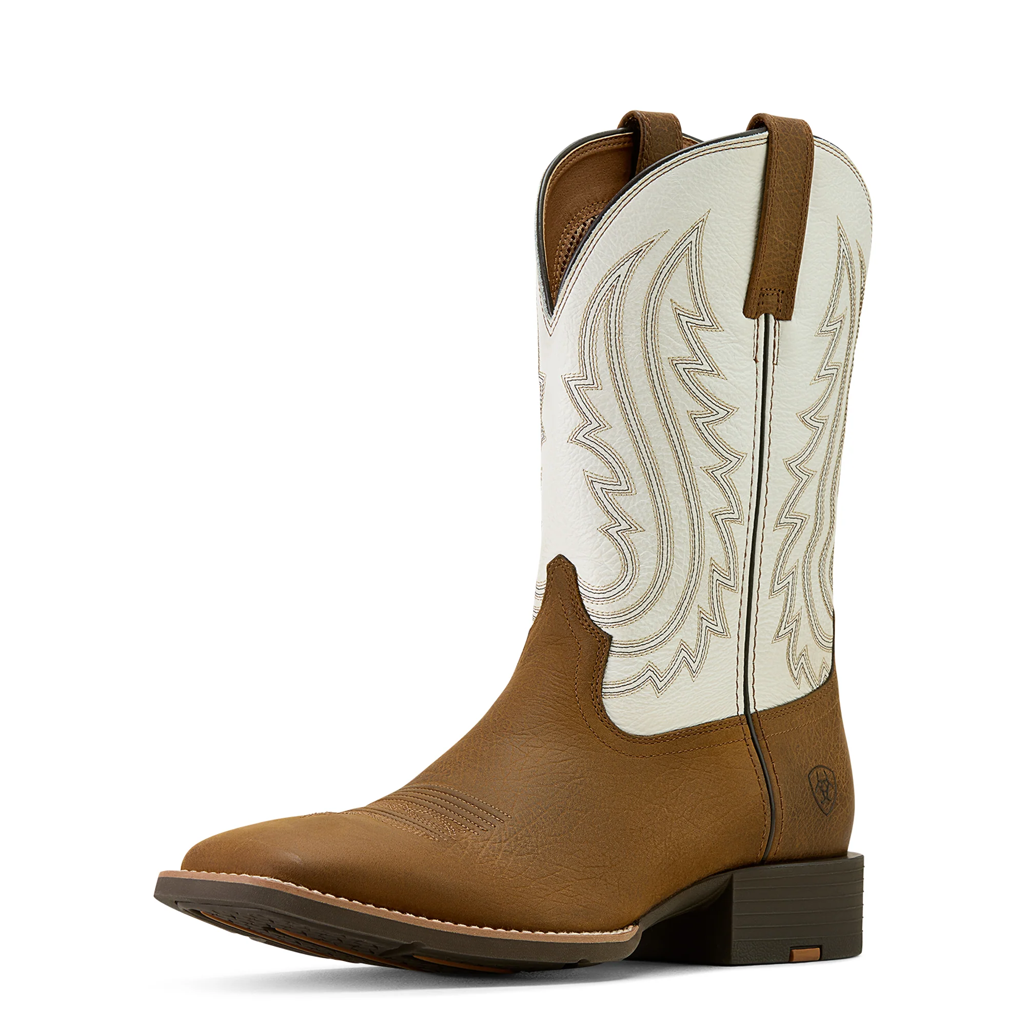 Ariat Men's Sport Big Country Wide Square Toe Boot - Mustang Brown/Smokey Cream