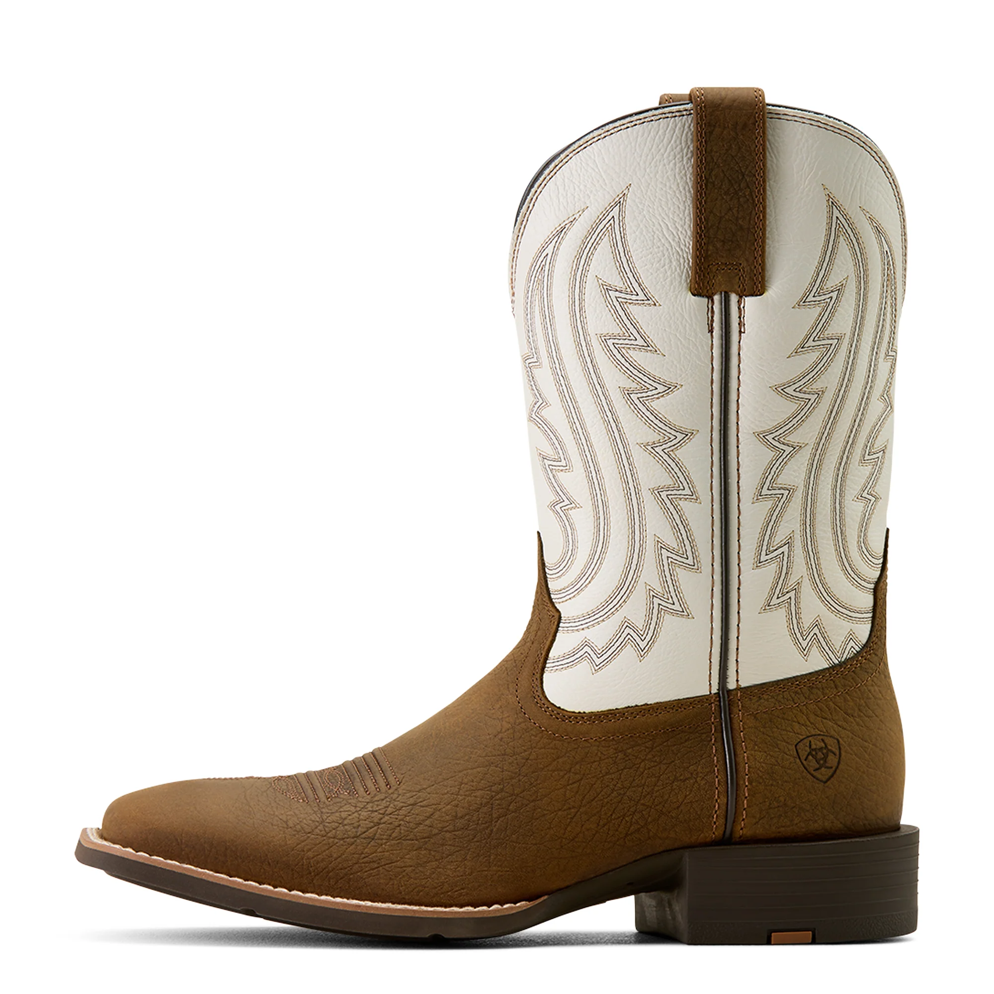 Ariat Men's Sport Big Country Wide Square Toe Boot - Mustang Brown/Smokey Cream - Image 2