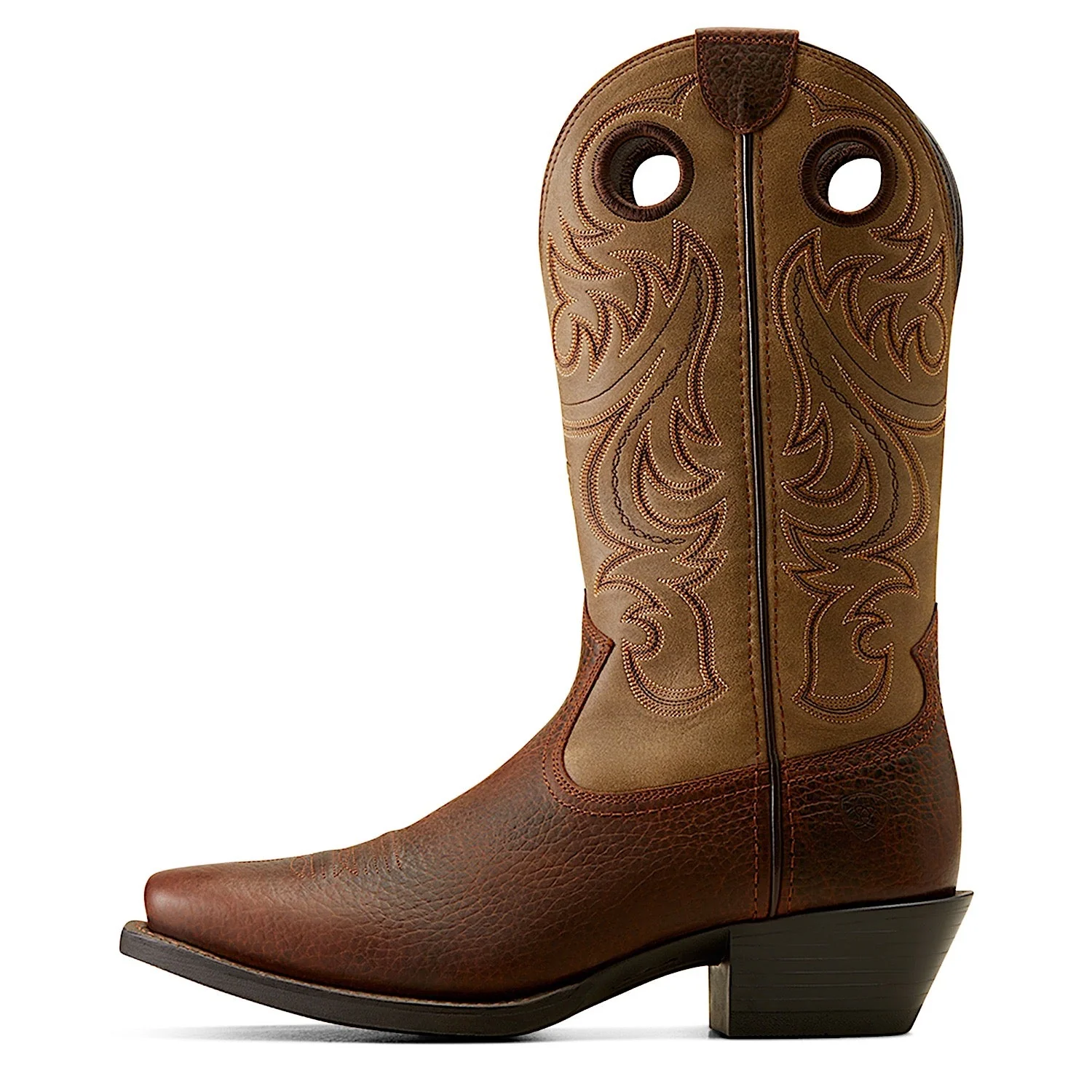 Ariat Men's Sport Square Toe - Brown Oiled Rowdy/Brown Bomber - Image 4