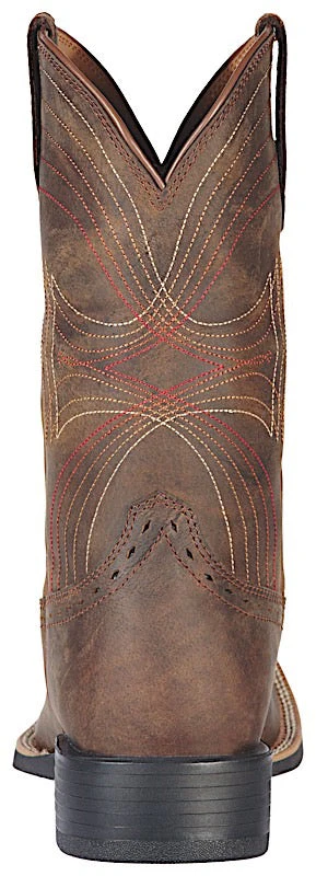 Ariat Men's Sport Wide Square Toe - Distressed Brown - Image 4