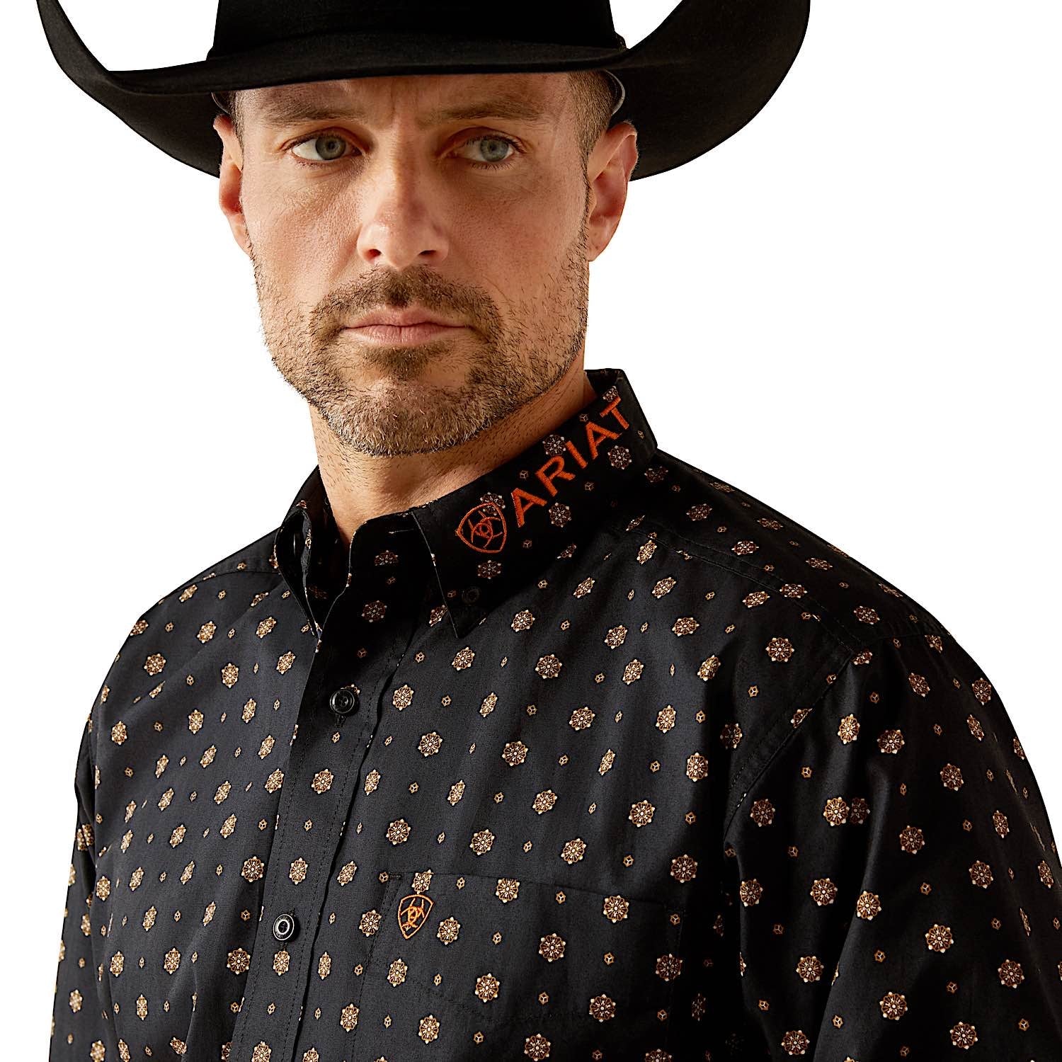 Ariat Men's Team Kelvin Shirt - Black/Dark Grey - Image 3
