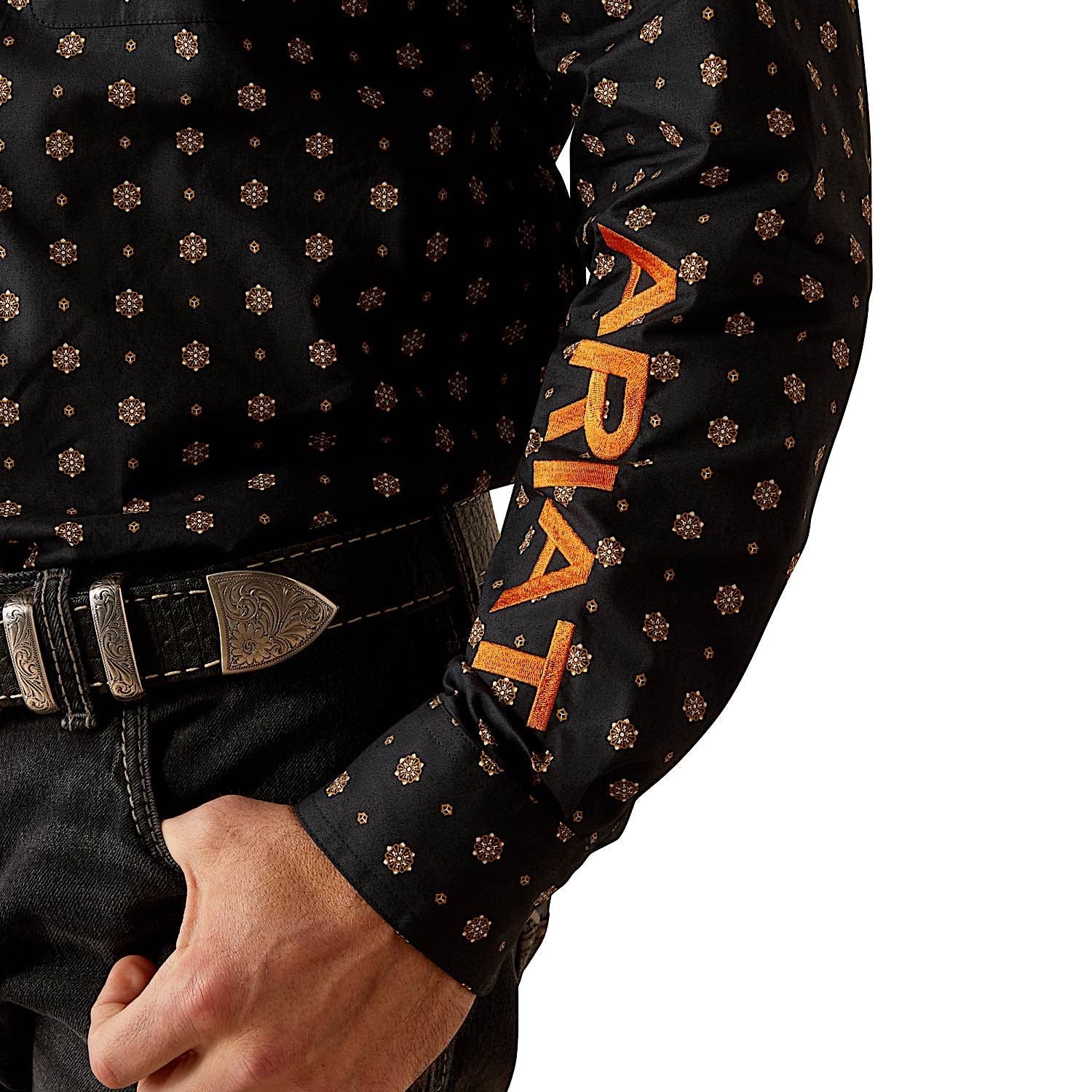 Ariat Men's Team Kelvin Shirt - Black/Dark Grey - Image 4
