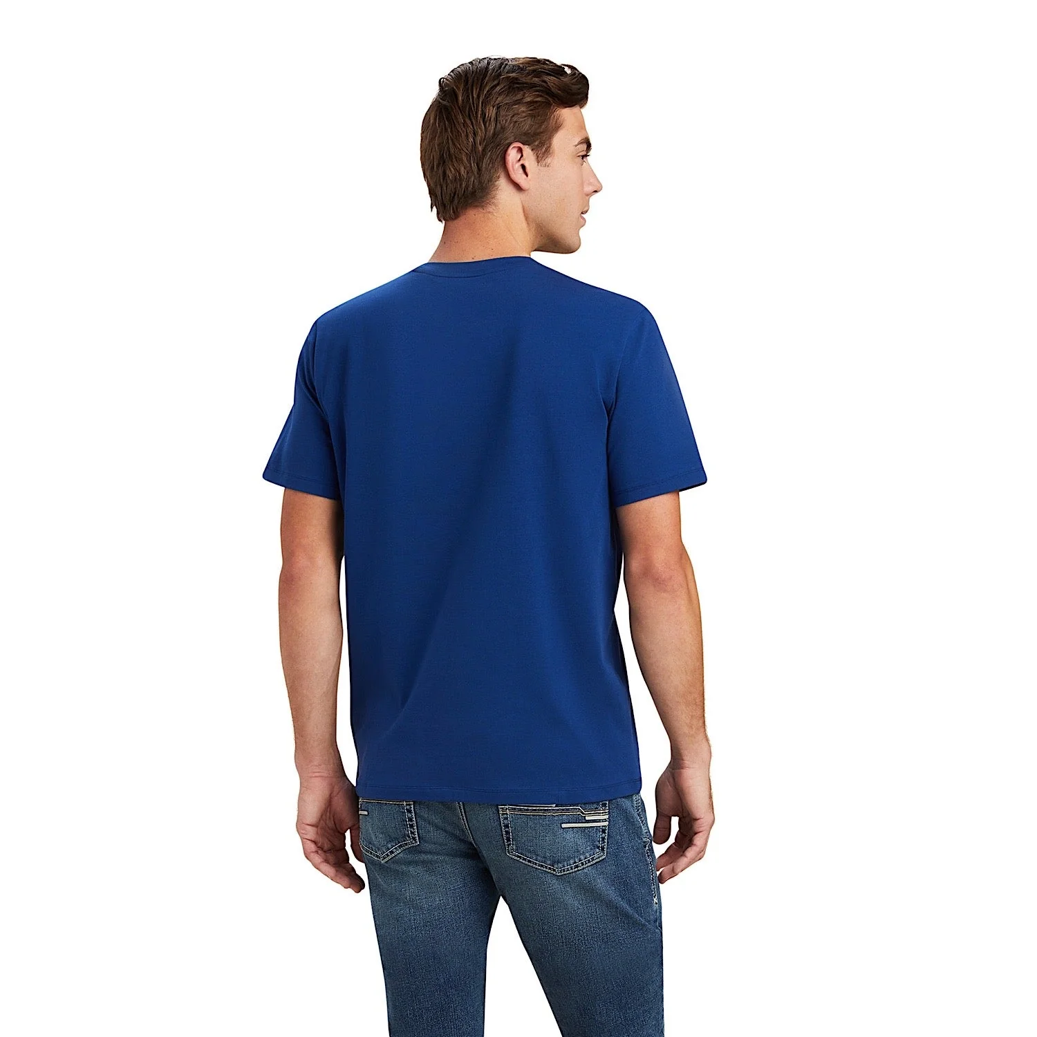 Ariat Men's Varsity T-Shirt Estate Blue - Image 3