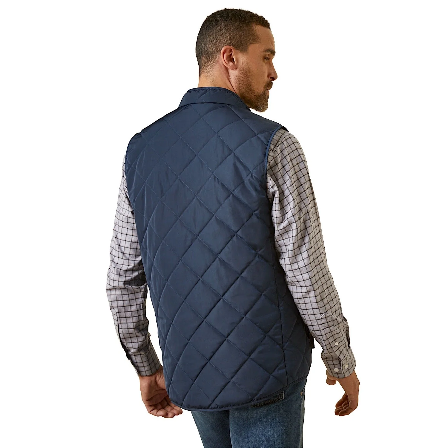 Ariat Men's Woodside Vest - Navy - Image 6