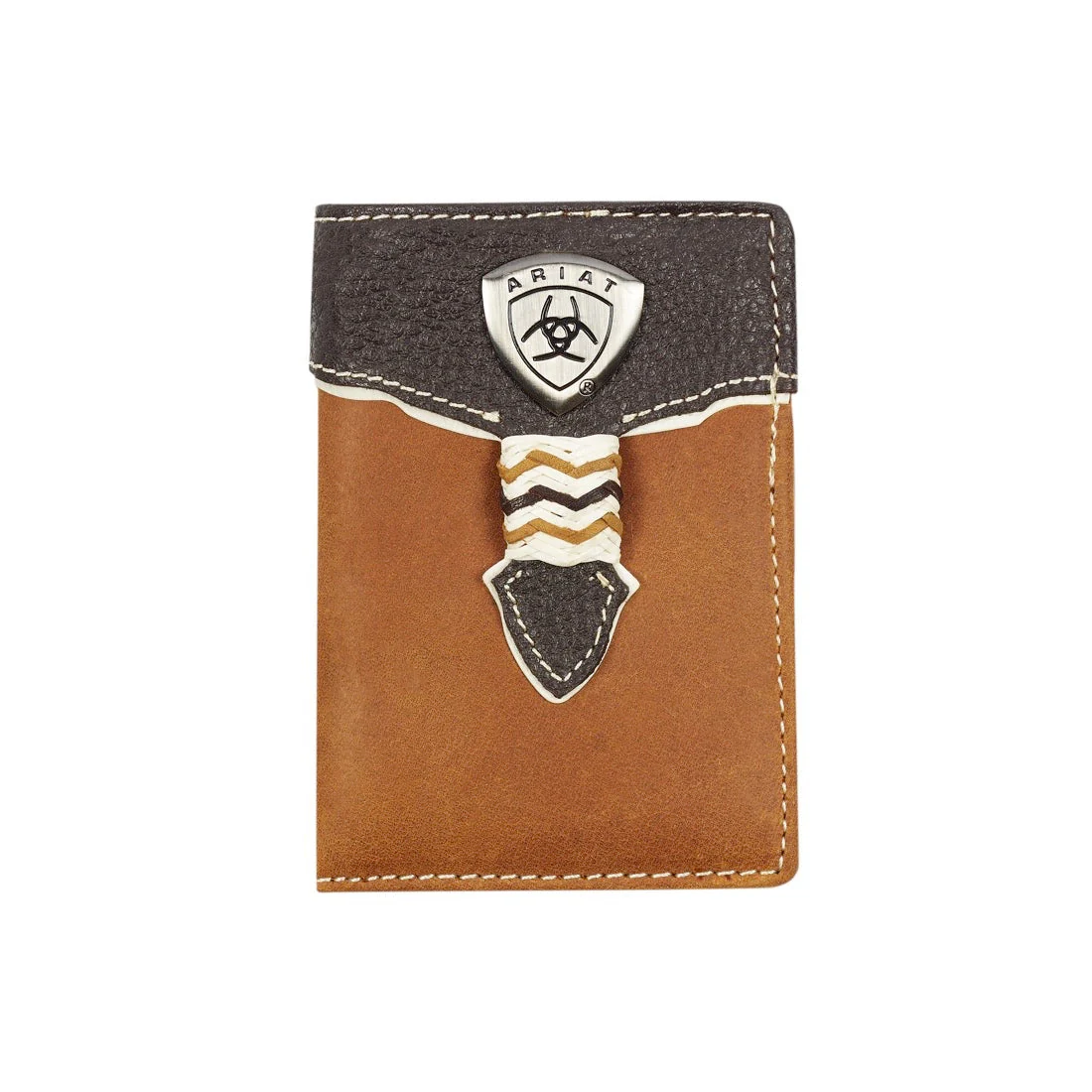 Ariat Tri fold Wallet Brown WLT3109A