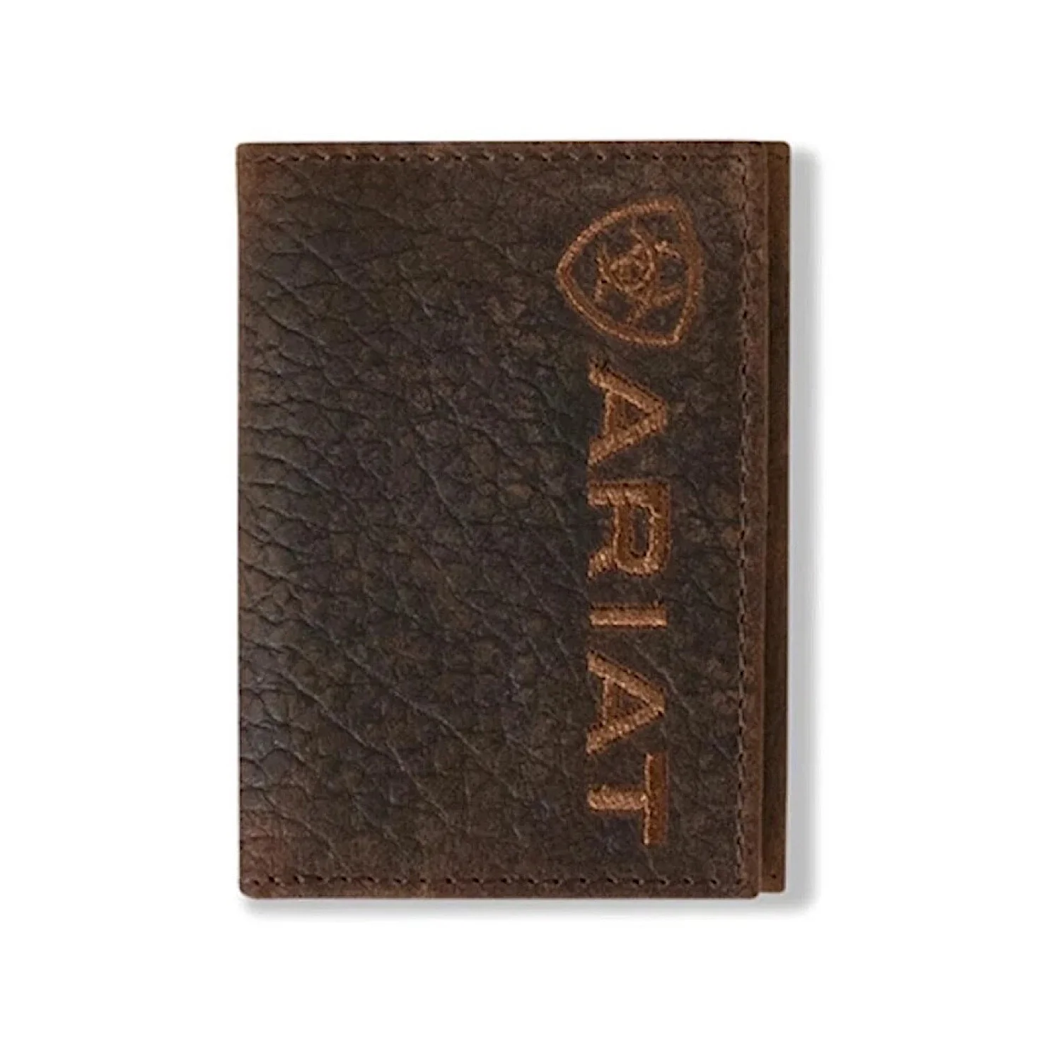 Ariat Trifold Wallet Rodeo Bullhide Ariat Emblem - Brown
