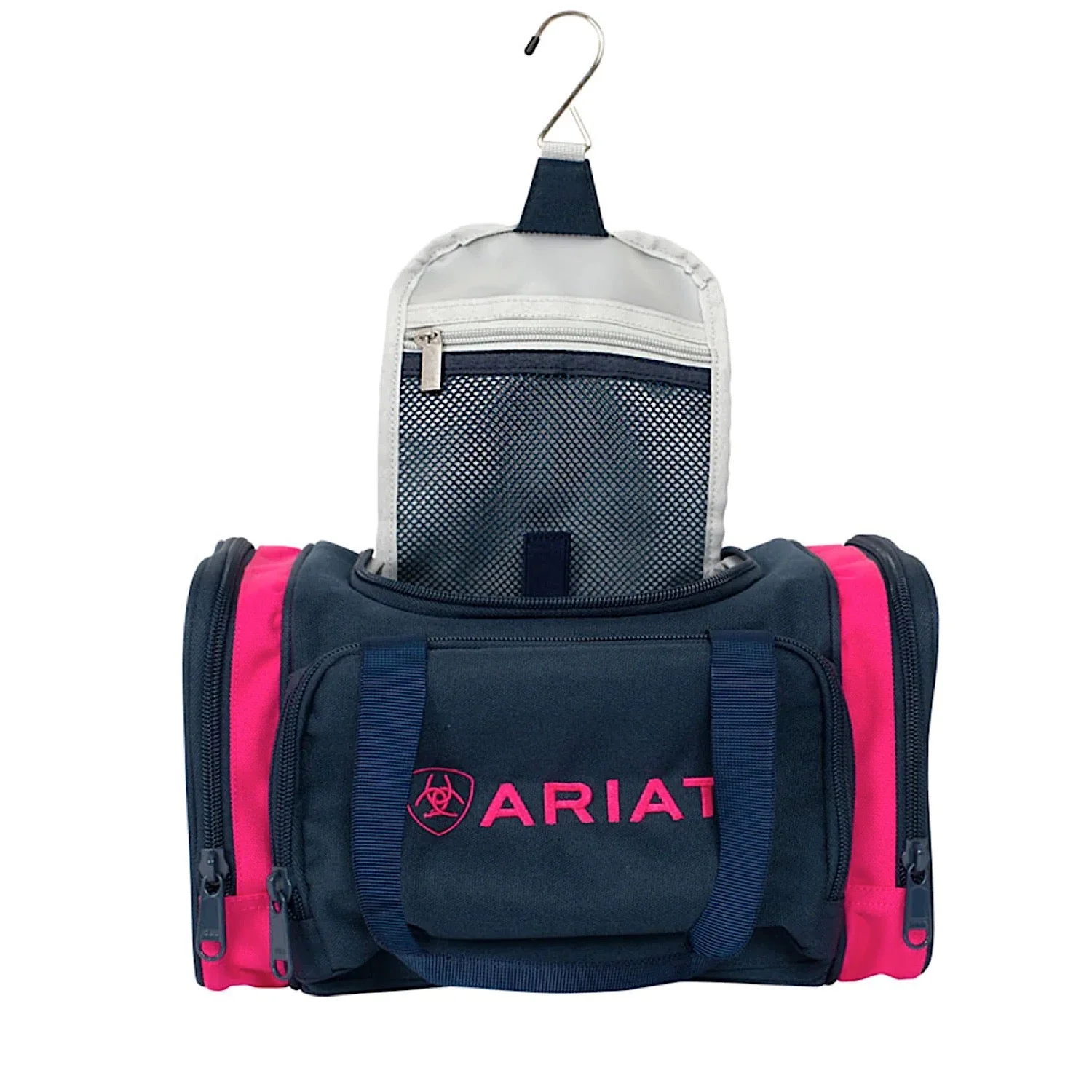 Ariat Unisex Vanity Bag - Navy/Pink - Image 2